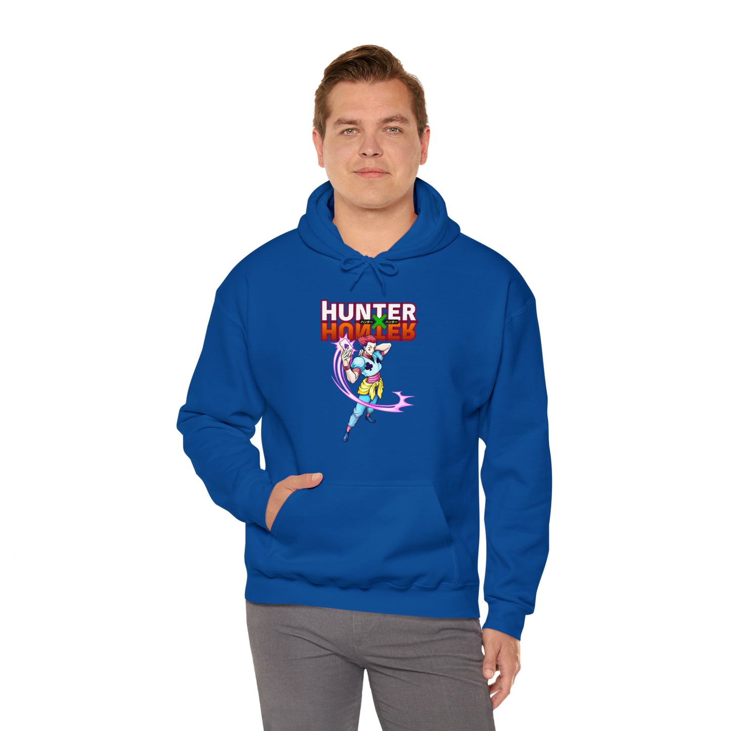 3MLLC | Hisoka Hunter x Hunter Anime Manga Unisex Heavy Blend™ Hooded Sweatshirt