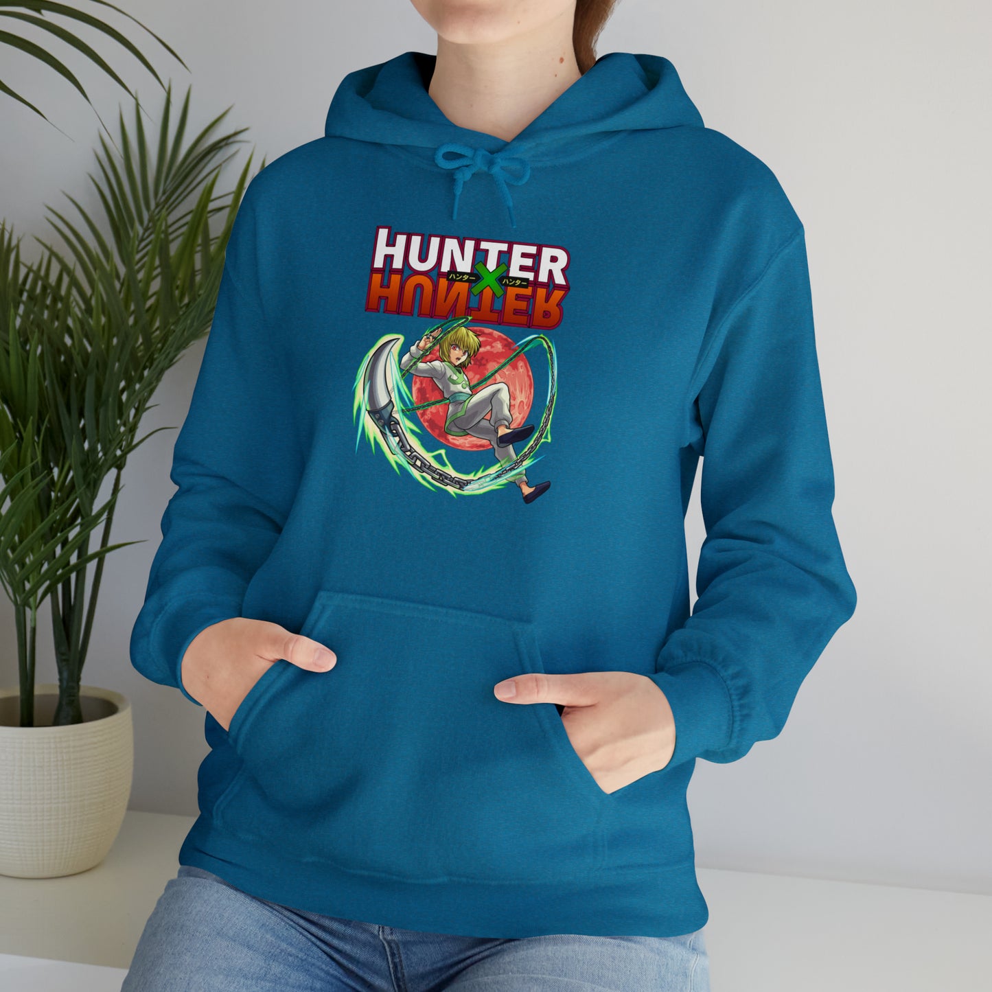 3MLLC | Kurapika Hunter X Hunter Anime Manga Hoodie Unisex Heavy Blend™ Hooded Sweatshirt