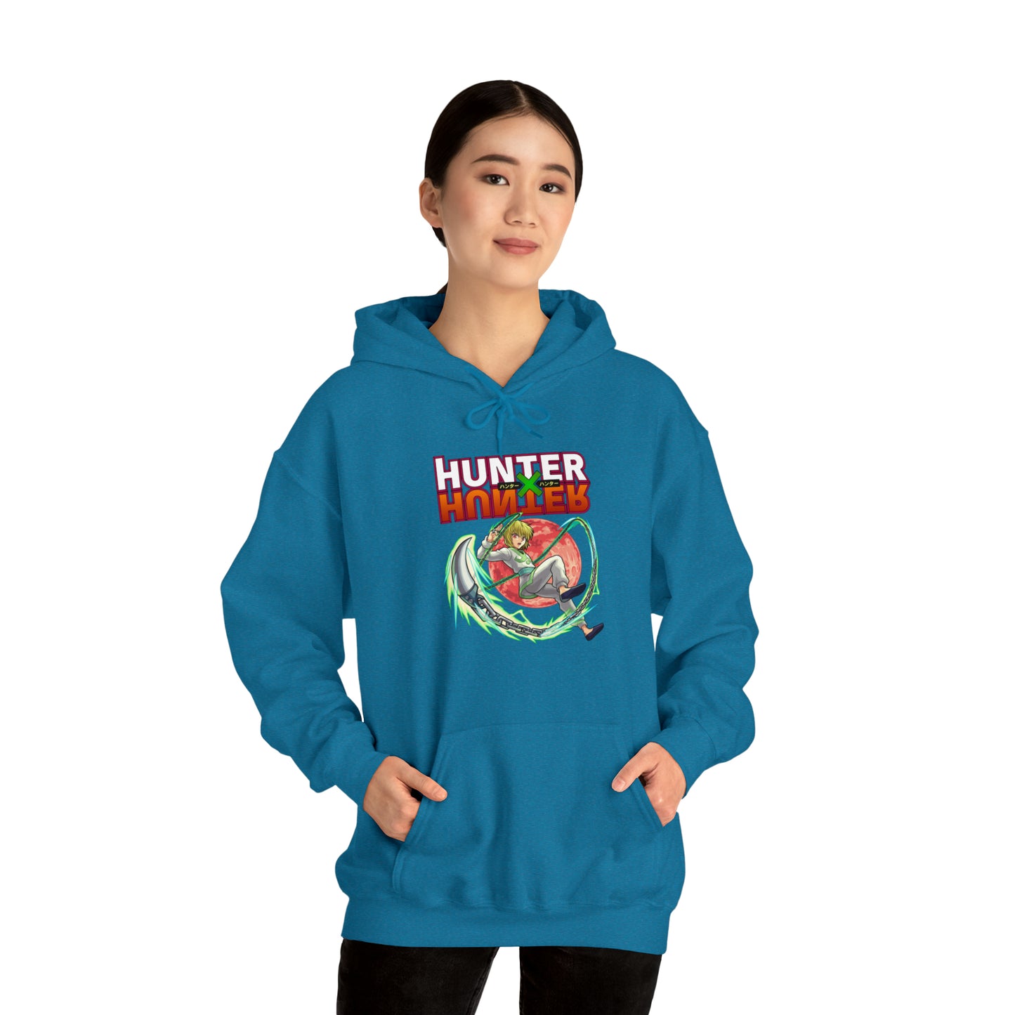 3MLLC | Kurapika Hunter X Hunter Anime Manga Hoodie Unisex Heavy Blend™ Hooded Sweatshirt