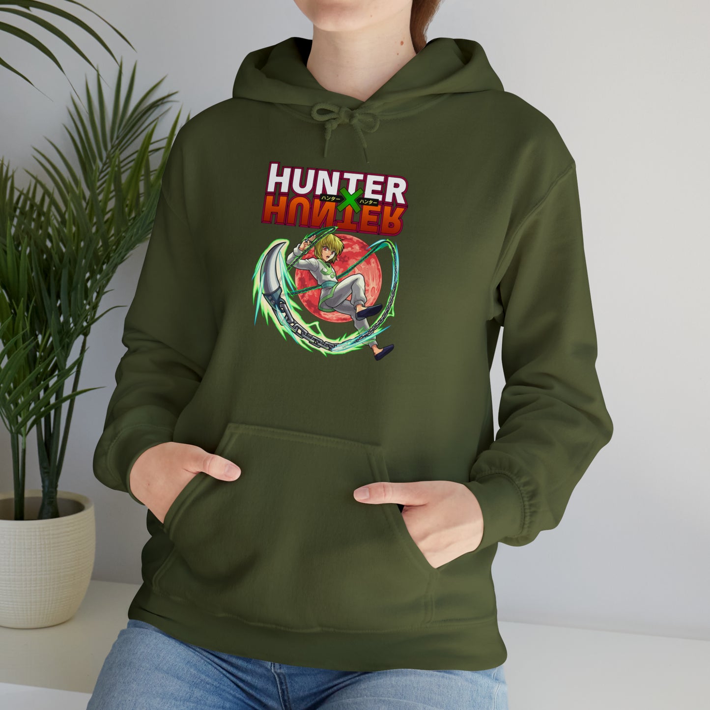 3MLLC | Kurapika Hunter X Hunter Anime Manga Hoodie Unisex Heavy Blend™ Hooded Sweatshirt