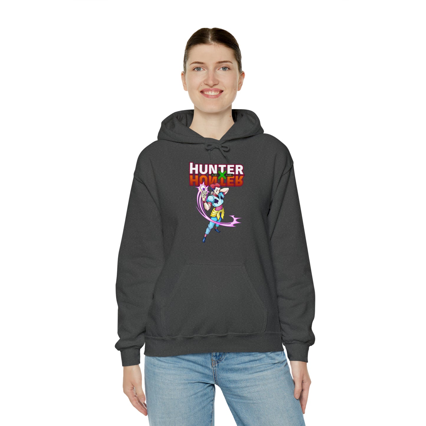 3MLLC | Hisoka Hunter x Hunter Anime Manga Unisex Heavy Blend™ Hooded Sweatshirt