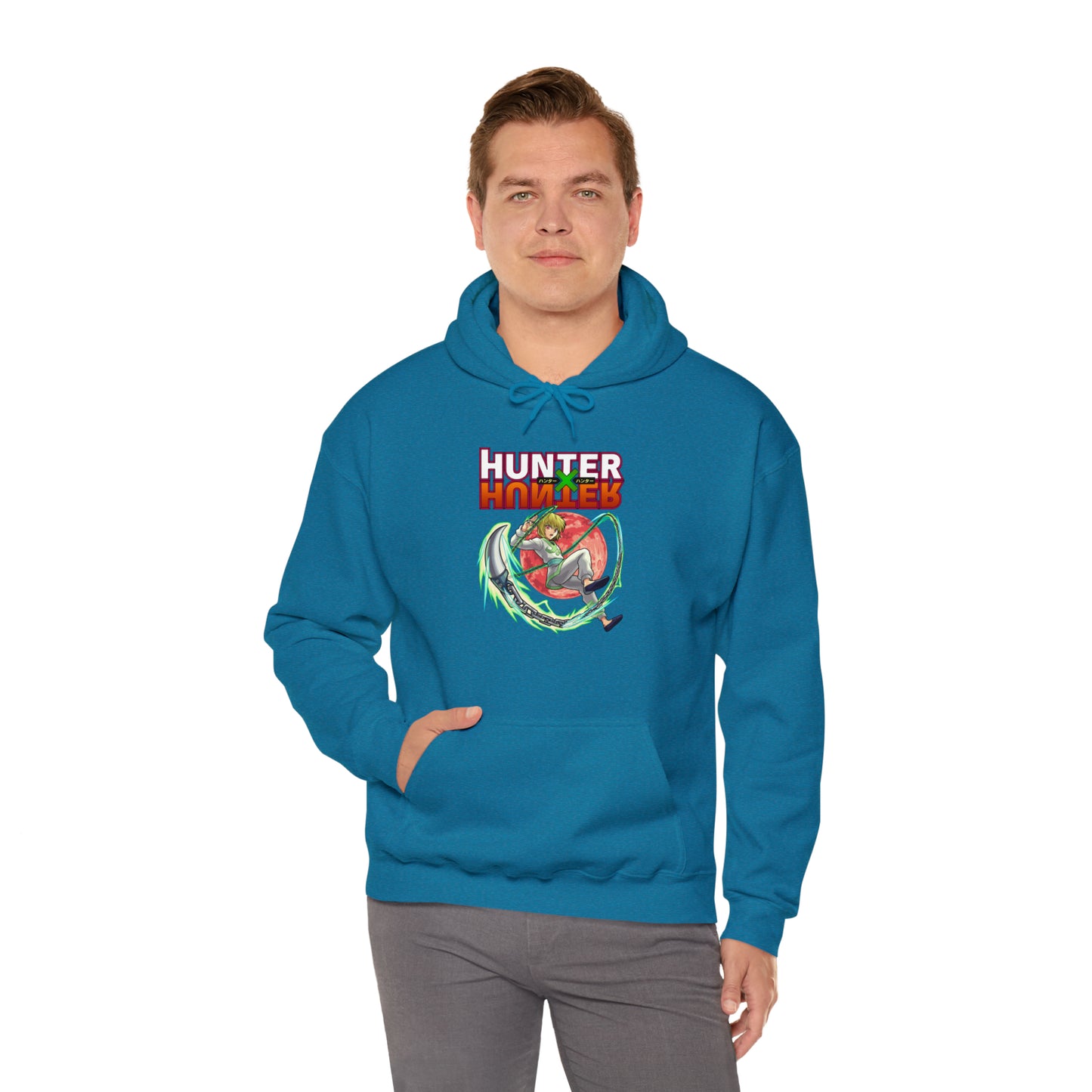 3MLLC | Kurapika Hunter X Hunter Anime Manga Hoodie Unisex Heavy Blend™ Hooded Sweatshirt