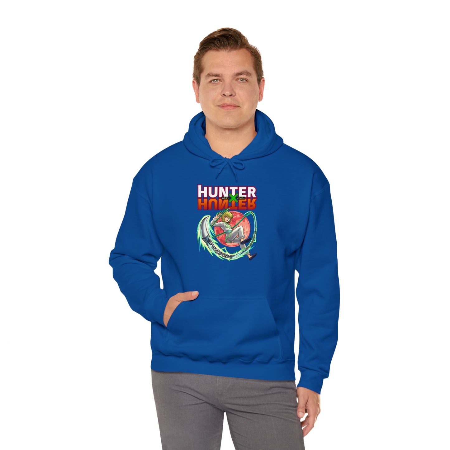 3MLLC | Kurapika Hunter X Hunter Anime Manga Hoodie Unisex Heavy Blend™ Hooded Sweatshirt