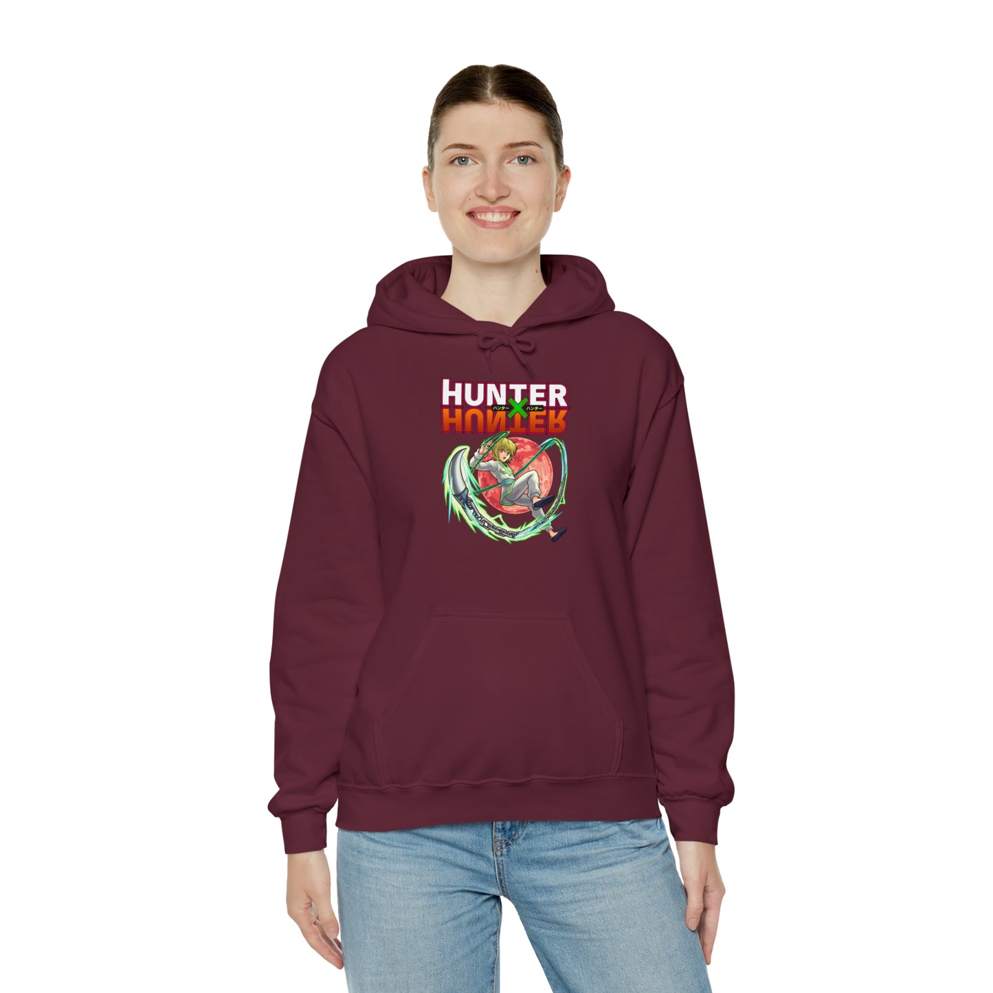 3MLLC | Kurapika Hunter X Hunter Anime Manga Hoodie Unisex Heavy Blend™ Hooded Sweatshirt