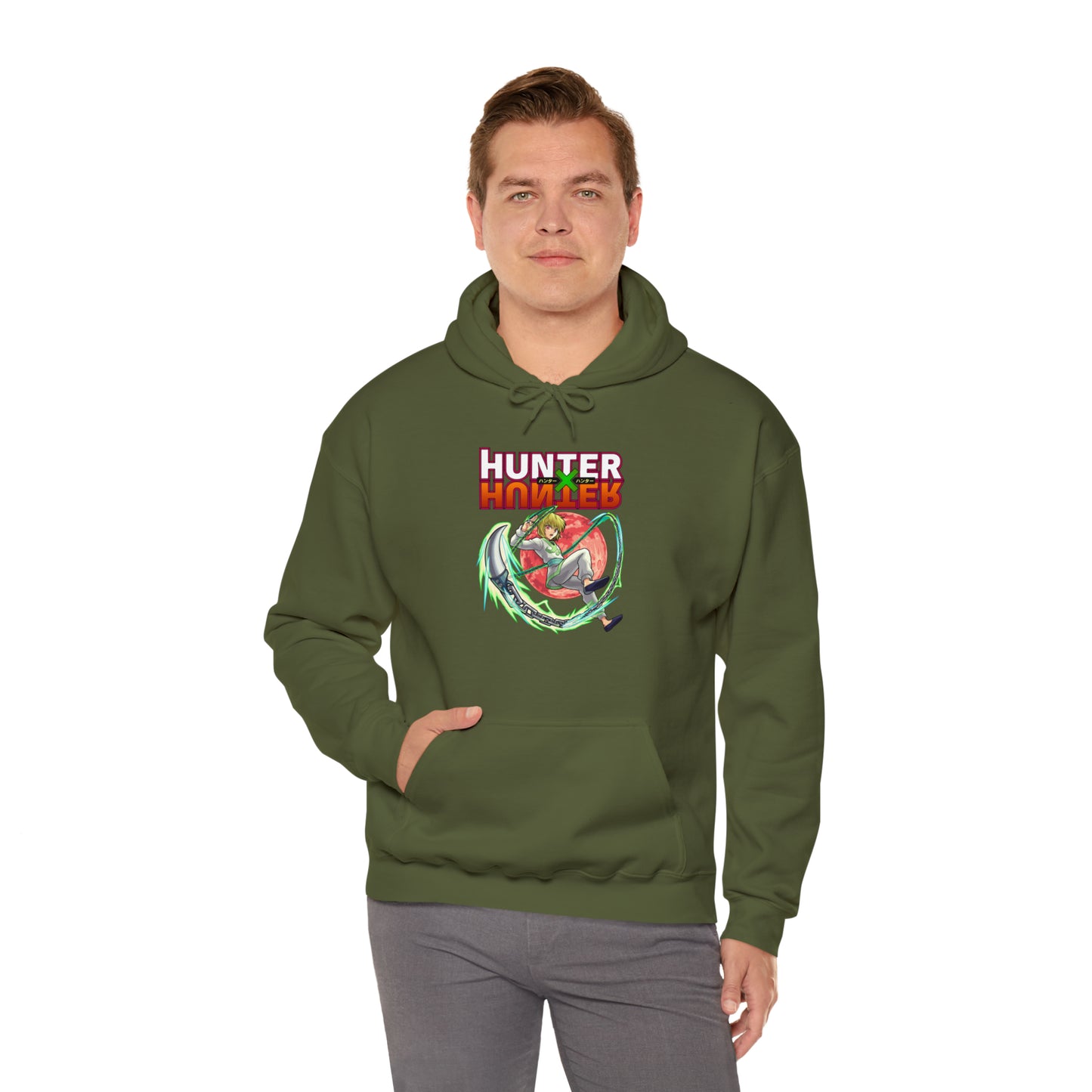 3MLLC | Kurapika Hunter X Hunter Anime Manga Hoodie Unisex Heavy Blend™ Hooded Sweatshirt