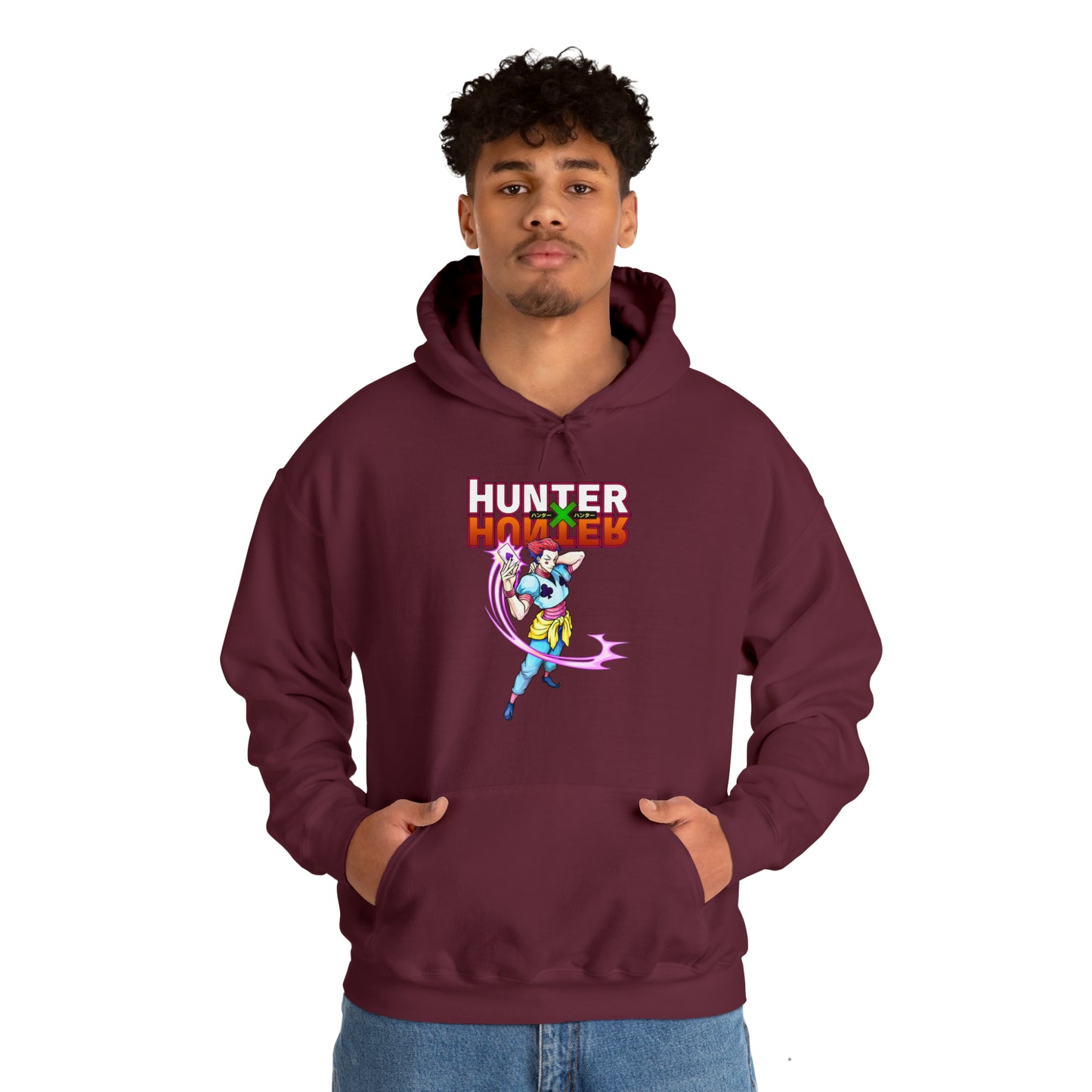 3MLLC | Hisoka Hunter x Hunter Anime Manga Unisex Heavy Blend™ Hooded Sweatshirt