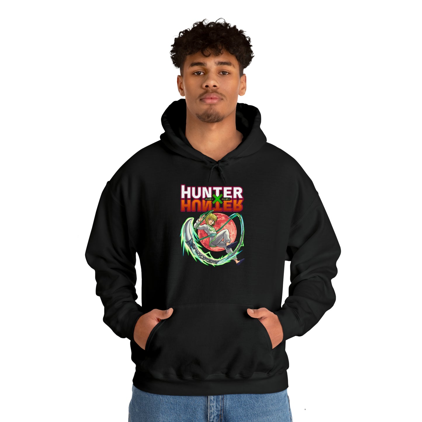 3MLLC | Kurapika Hunter X Hunter Anime Manga Hoodie Unisex Heavy Blend™ Hooded Sweatshirt