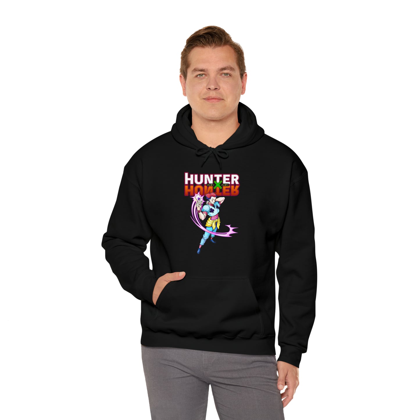3MLLC | Hisoka Hunter x Hunter Anime Manga Unisex Heavy Blend™ Hooded Sweatshirt