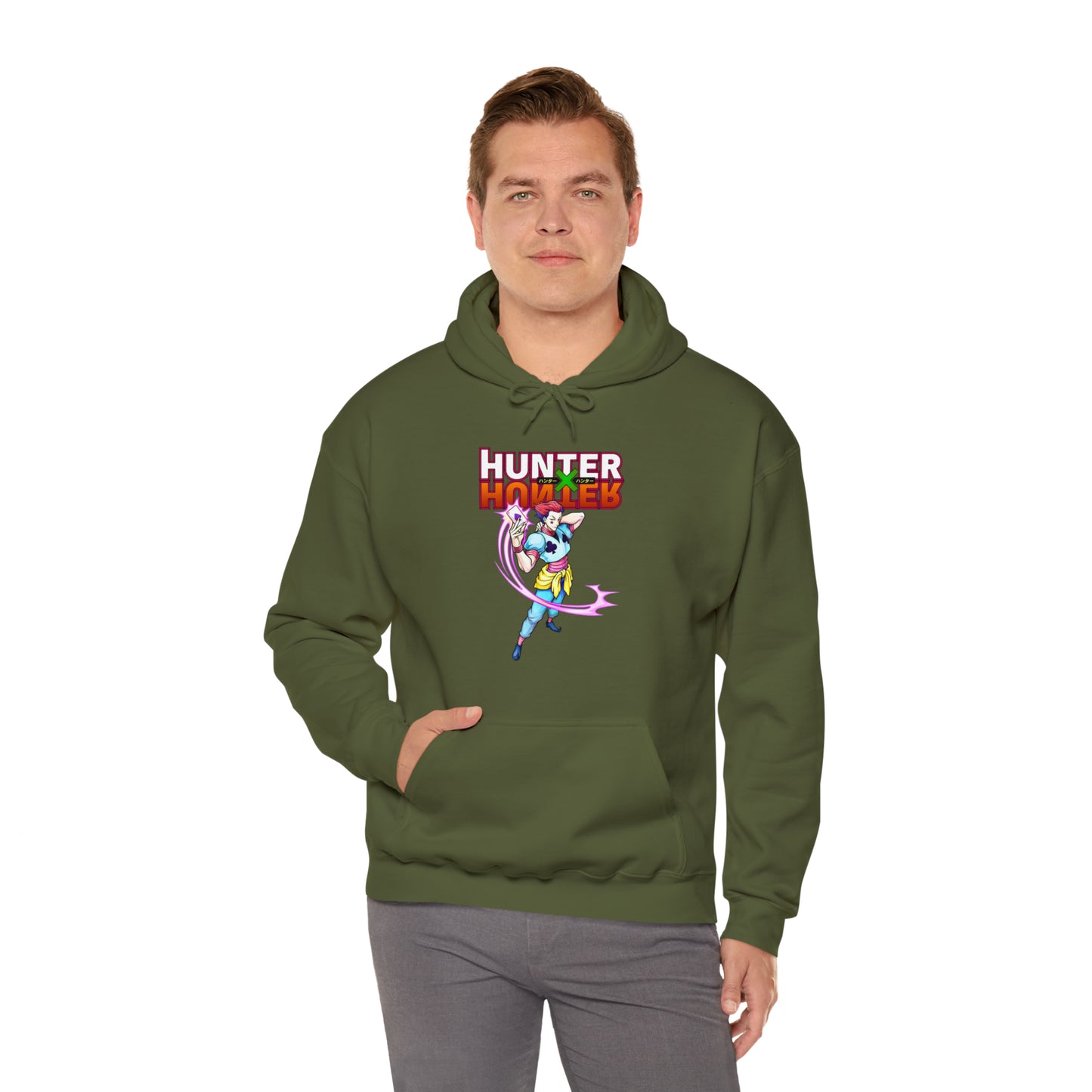 3MLLC | Hisoka Hunter x Hunter Anime Manga Unisex Heavy Blend™ Hooded Sweatshirt