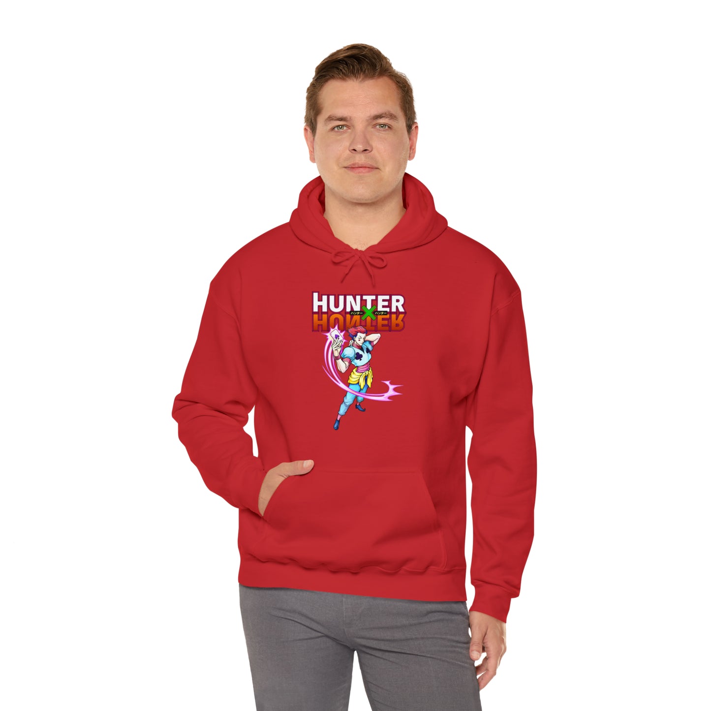 3MLLC | Hisoka Hunter x Hunter Anime Manga Unisex Heavy Blend™ Hooded Sweatshirt