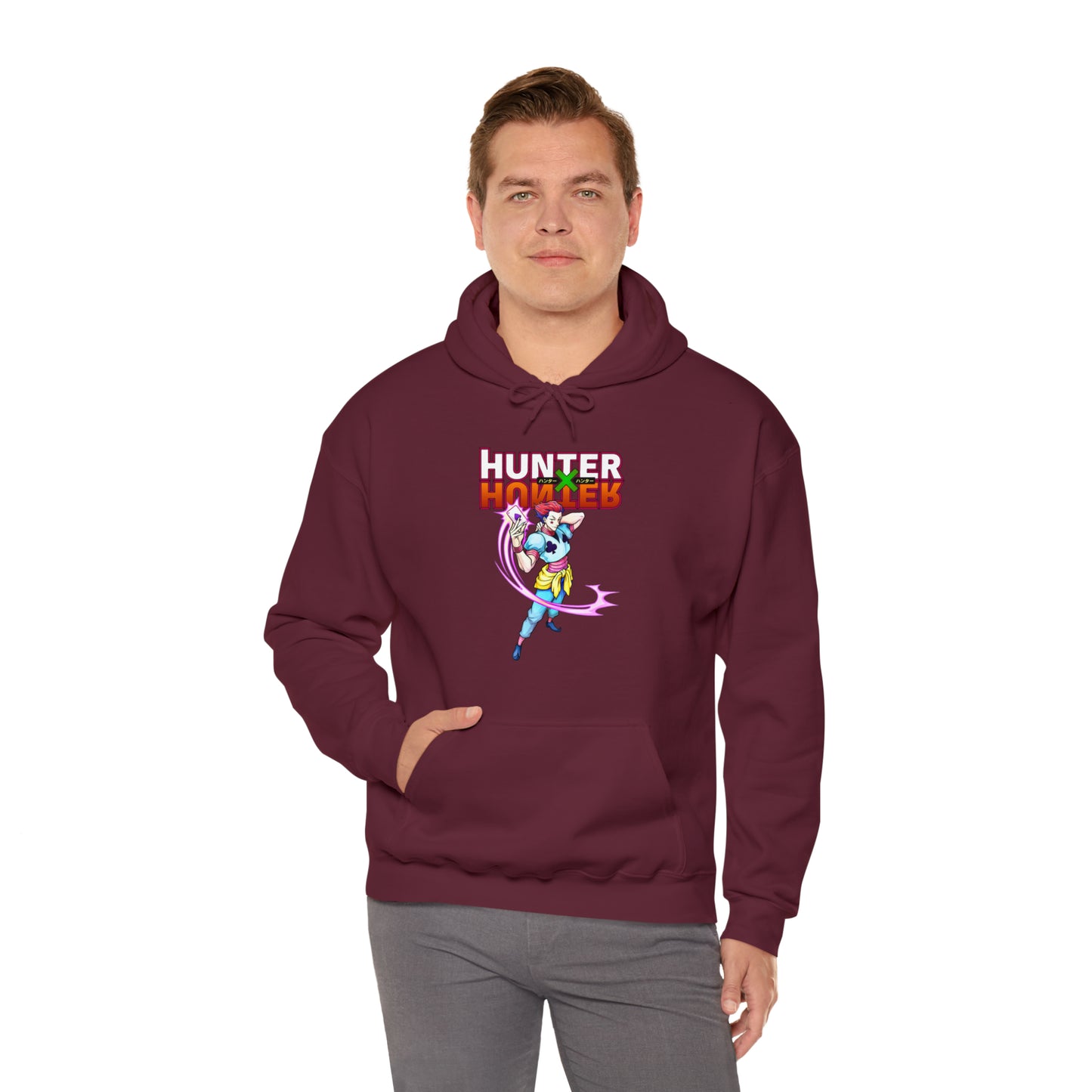 3MLLC | Hisoka Hunter x Hunter Anime Manga Unisex Heavy Blend™ Hooded Sweatshirt