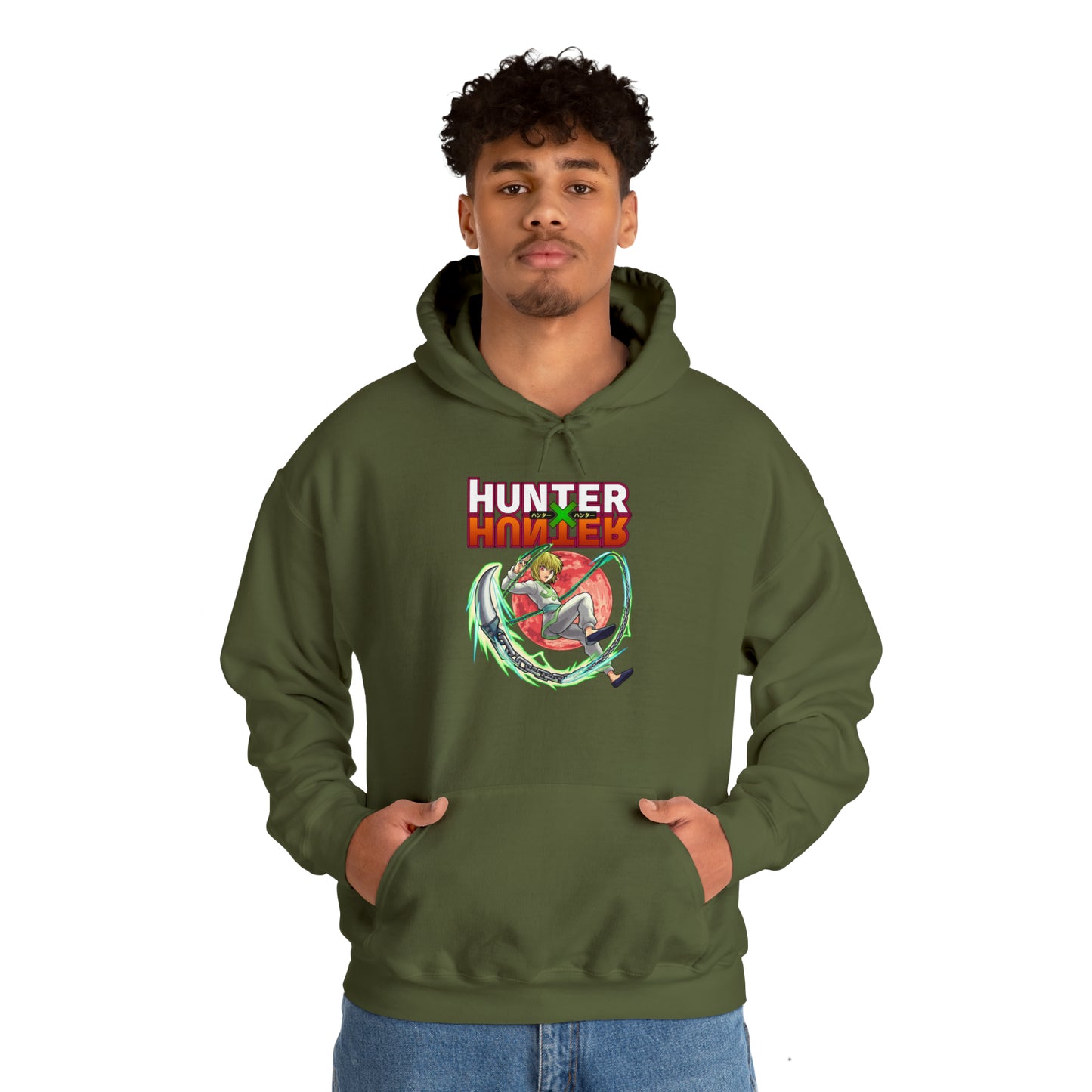 3MLLC | Kurapika Hunter X Hunter Anime Manga Hoodie Unisex Heavy Blend™ Hooded Sweatshirt