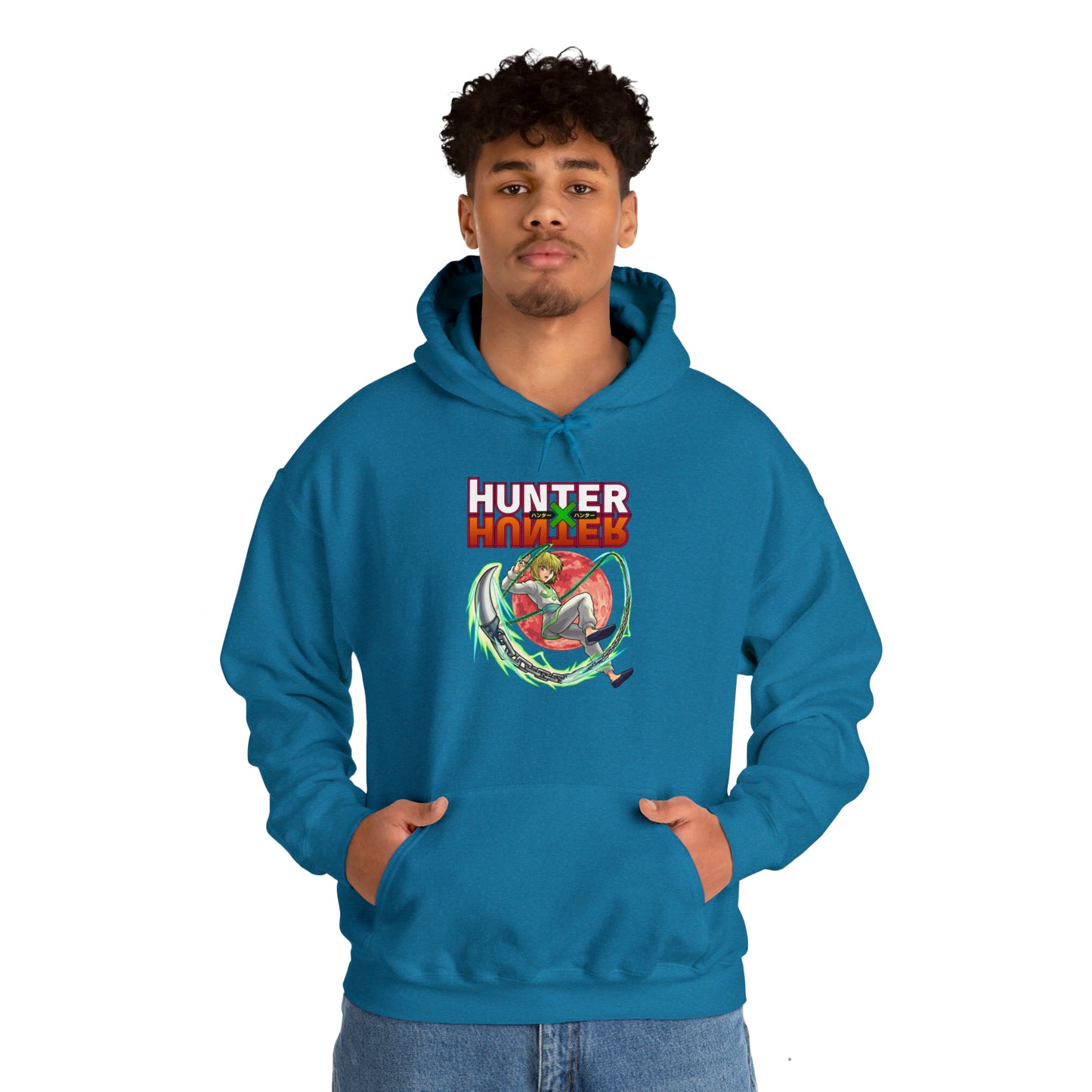3MLLC | Kurapika Hunter X Hunter Anime Manga Hoodie Unisex Heavy Blend™ Hooded Sweatshirt