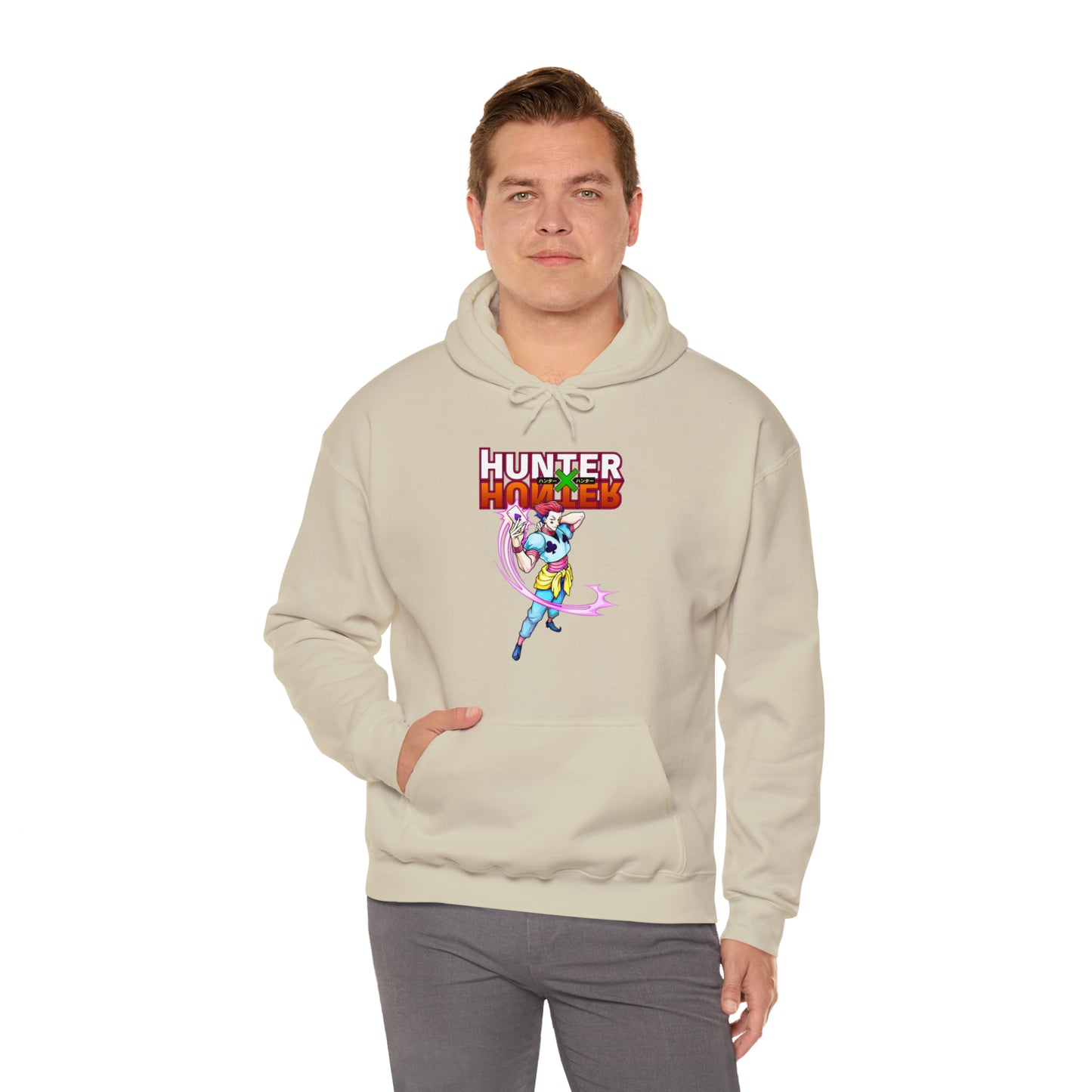 3MLLC | Hisoka Hunter x Hunter Anime Manga Unisex Heavy Blend™ Hooded Sweatshirt
