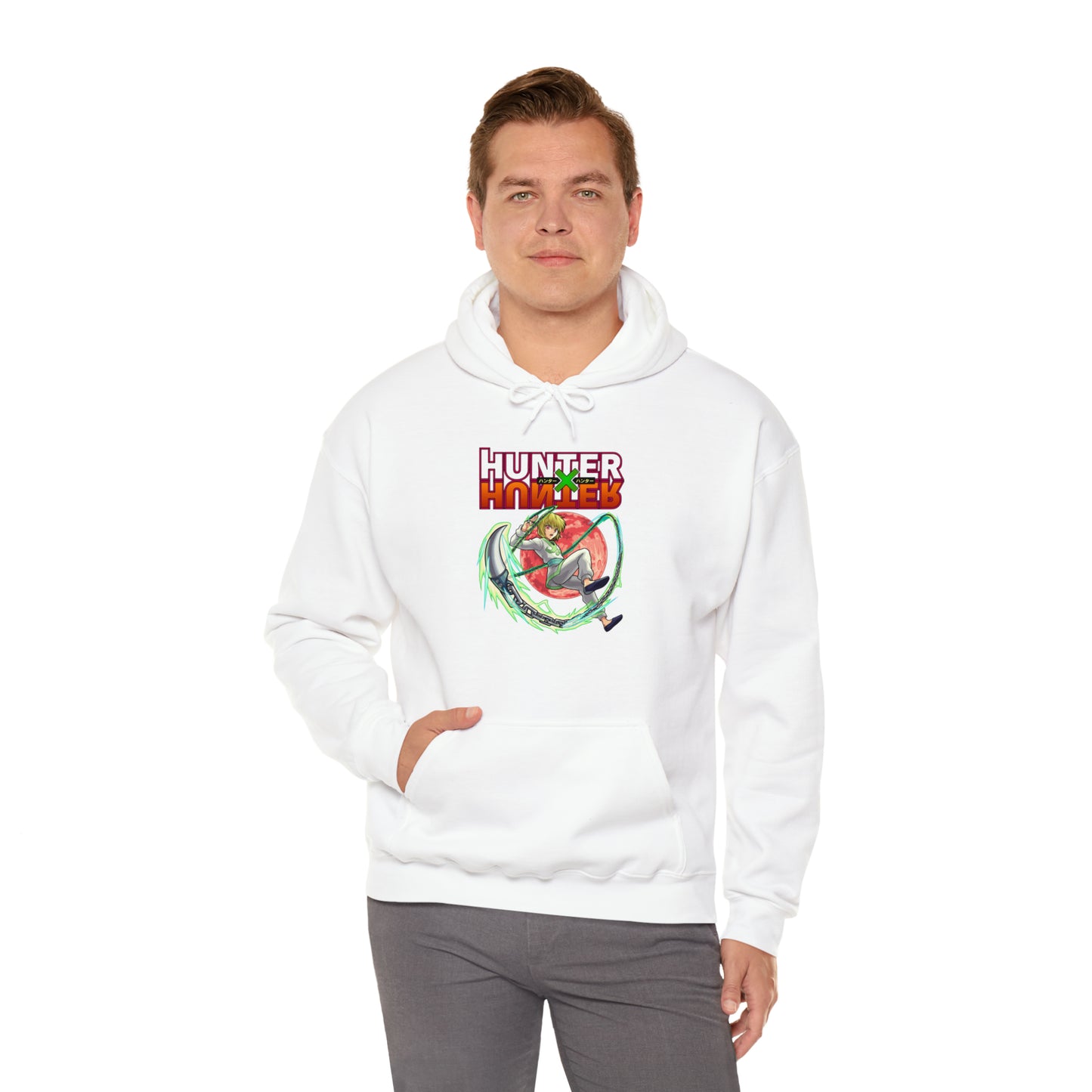 3MLLC | Kurapika Hunter X Hunter Anime Manga Hoodie Unisex Heavy Blend™ Hooded Sweatshirt