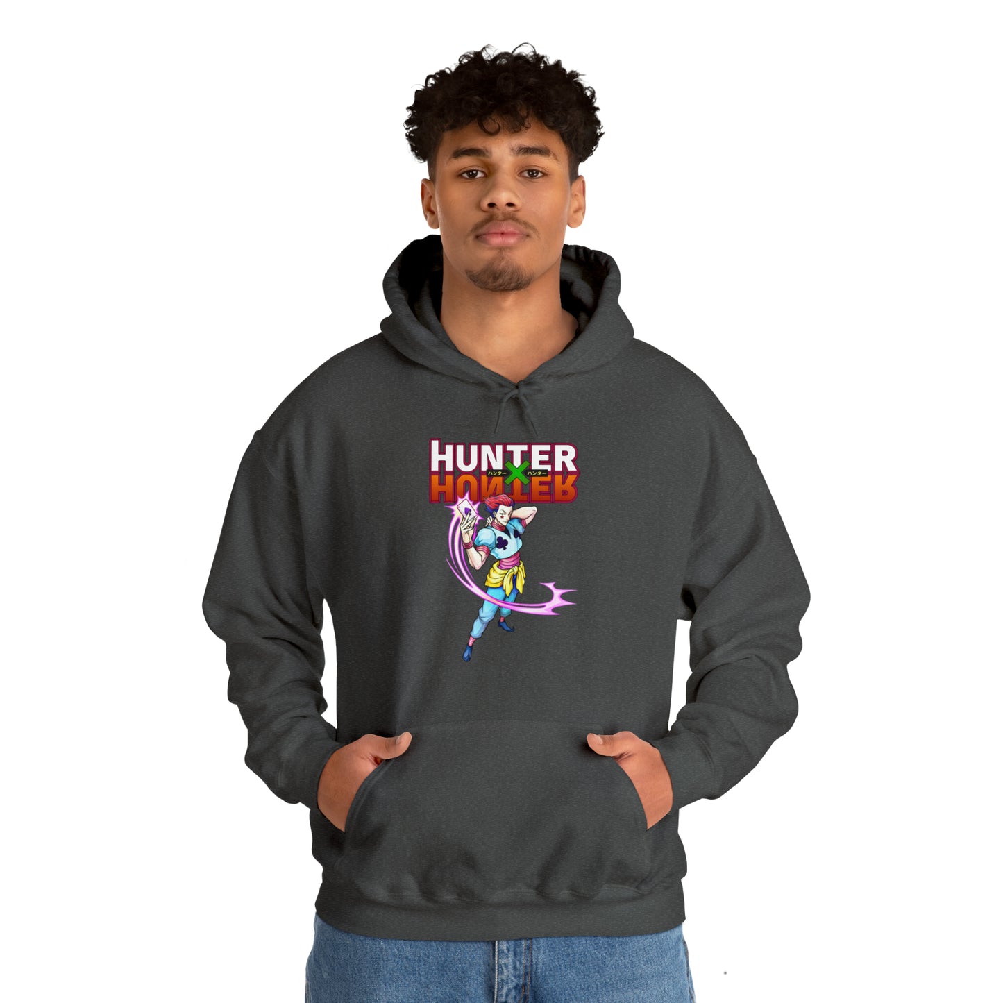 3MLLC | Hisoka Hunter x Hunter Anime Manga Unisex Heavy Blend™ Hooded Sweatshirt