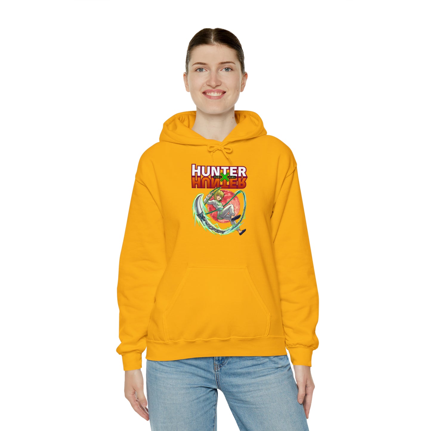 3MLLC | Kurapika Hunter X Hunter Anime Manga Hoodie Unisex Heavy Blend™ Hooded Sweatshirt