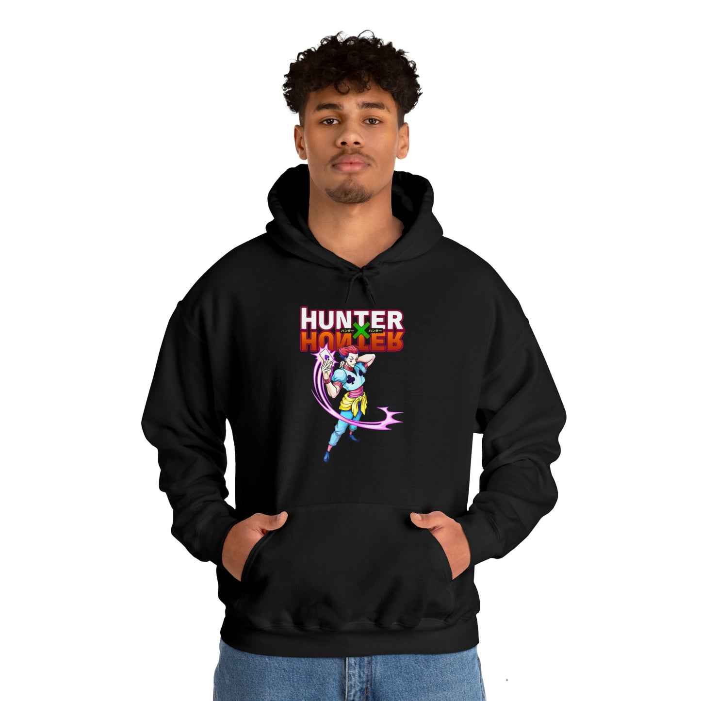 3MLLC | Hisoka Hunter x Hunter Anime Manga Unisex Heavy Blend™ Hooded Sweatshirt