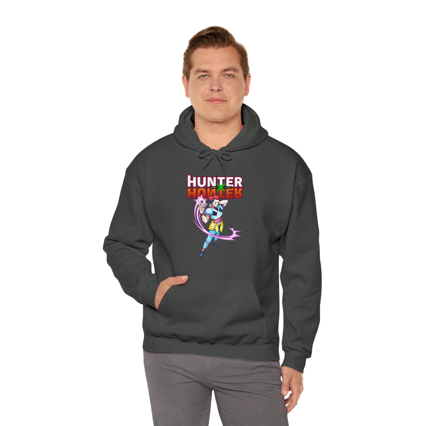 3MLLC | Hisoka Hunter x Hunter Anime Manga Unisex Heavy Blend™ Hooded Sweatshirt