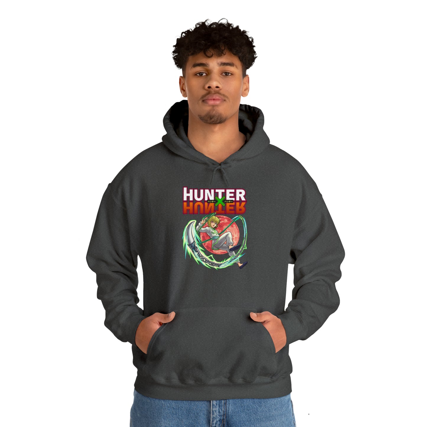 3MLLC | Kurapika Hunter X Hunter Anime Manga Hoodie Unisex Heavy Blend™ Hooded Sweatshirt