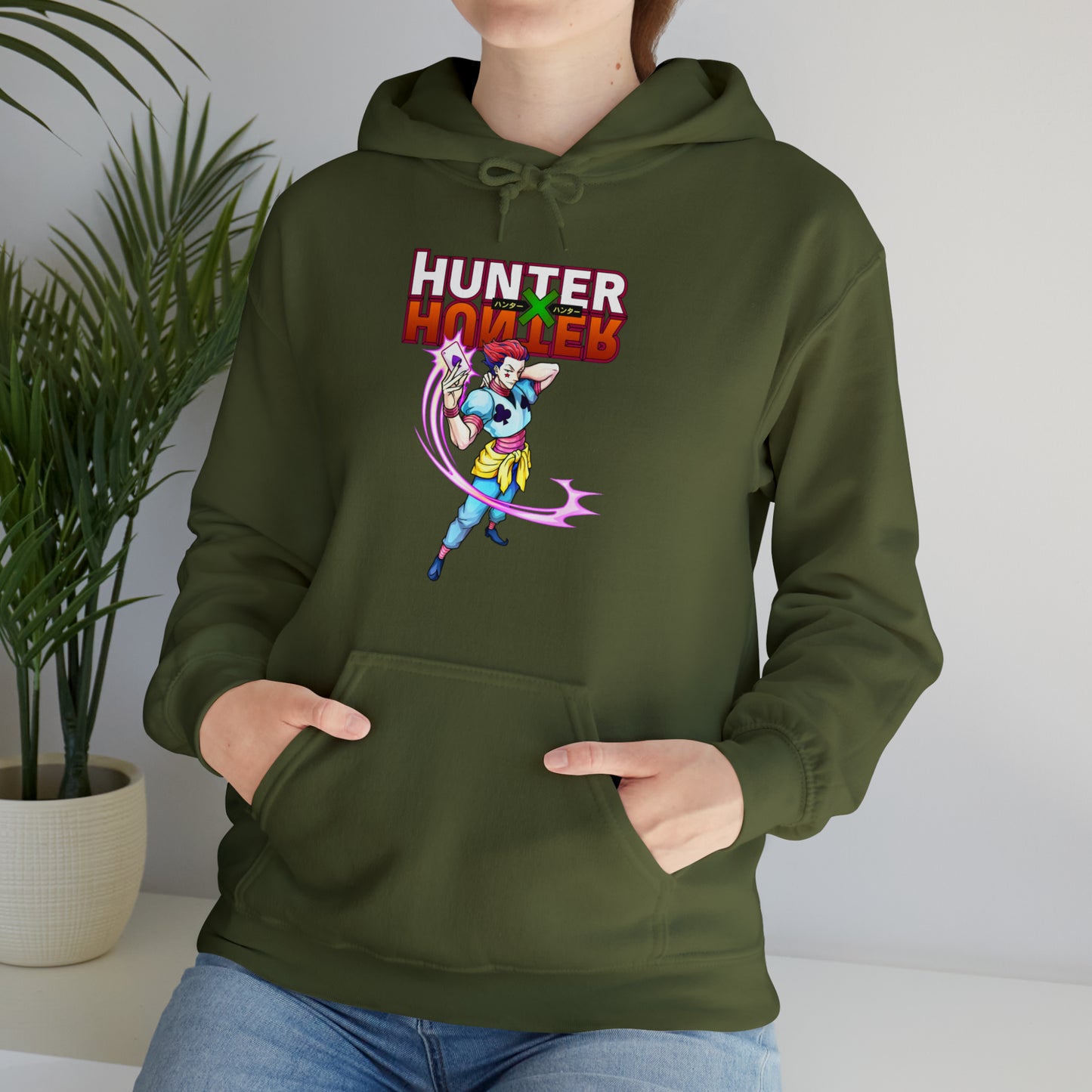 3MLLC | Hisoka Hunter x Hunter Anime Manga Unisex Heavy Blend™ Hooded Sweatshirt