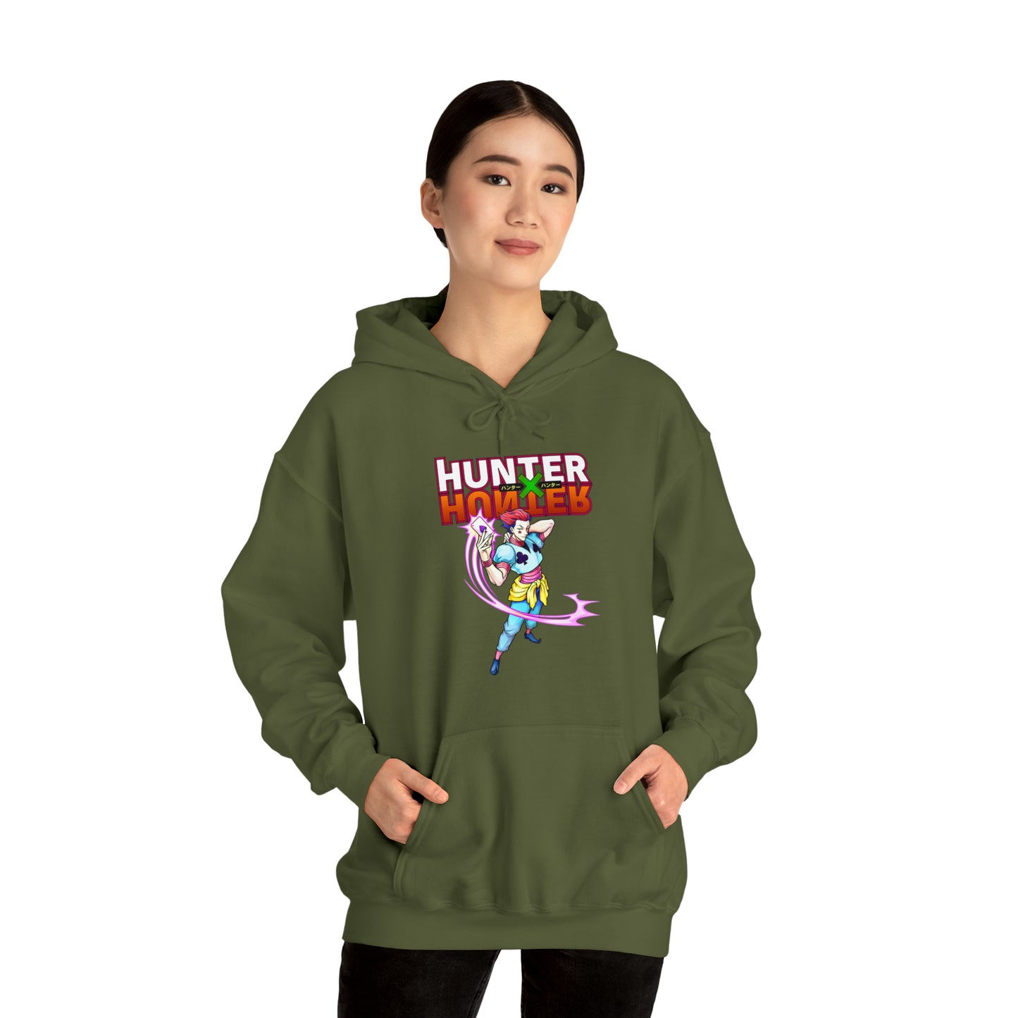 3MLLC | Hisoka Hunter x Hunter Anime Manga Unisex Heavy Blend™ Hooded Sweatshirt