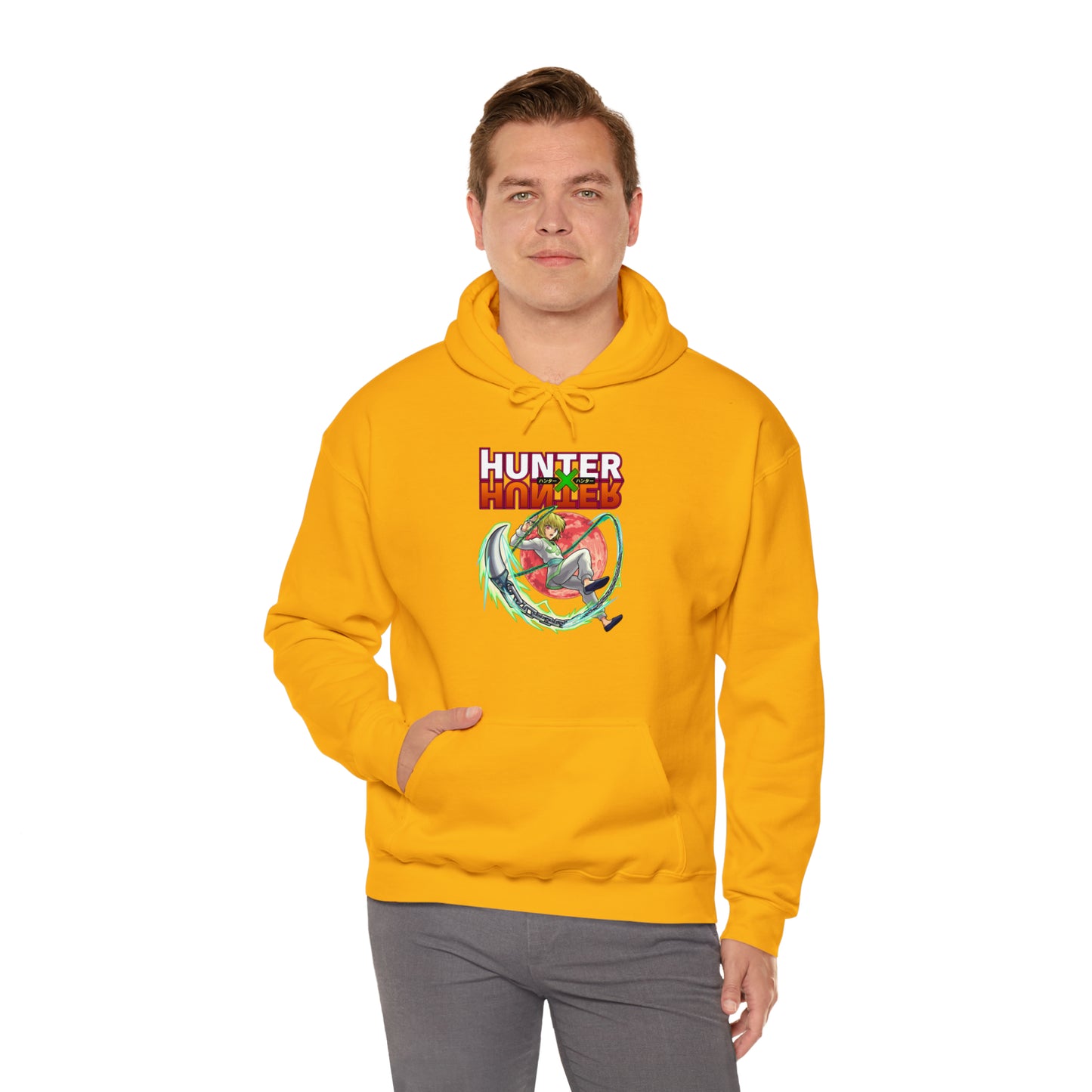 3MLLC | Kurapika Hunter X Hunter Anime Manga Hoodie Unisex Heavy Blend™ Hooded Sweatshirt