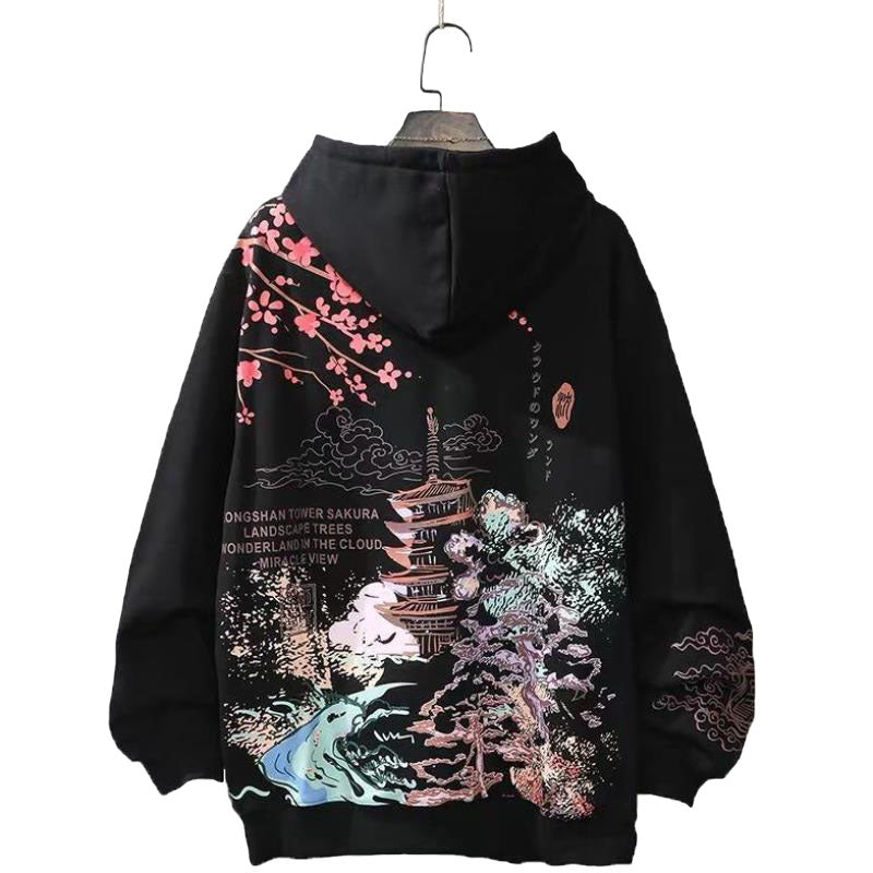 Sakura Cherry Blossom Tree Japanese Floral Flower Anime Hoodie