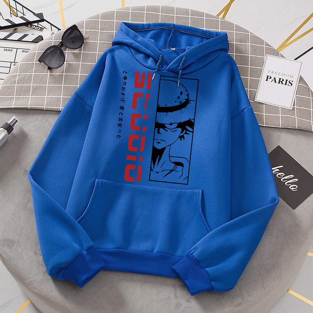 One Piece Anime Hoodie, Luffy Strawhat Anime Fan Gift