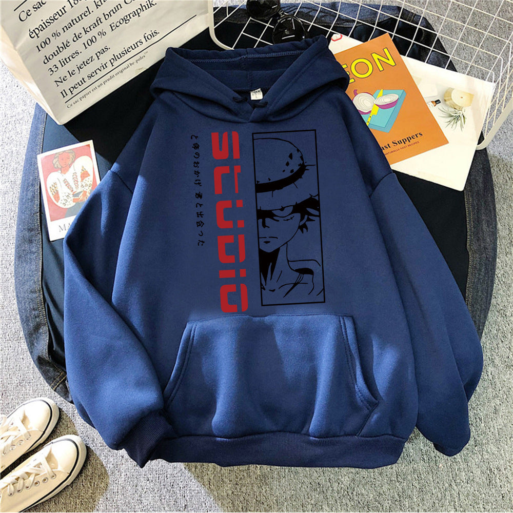 One Piece Anime Hoodie, Luffy Strawhat Anime Fan Gift