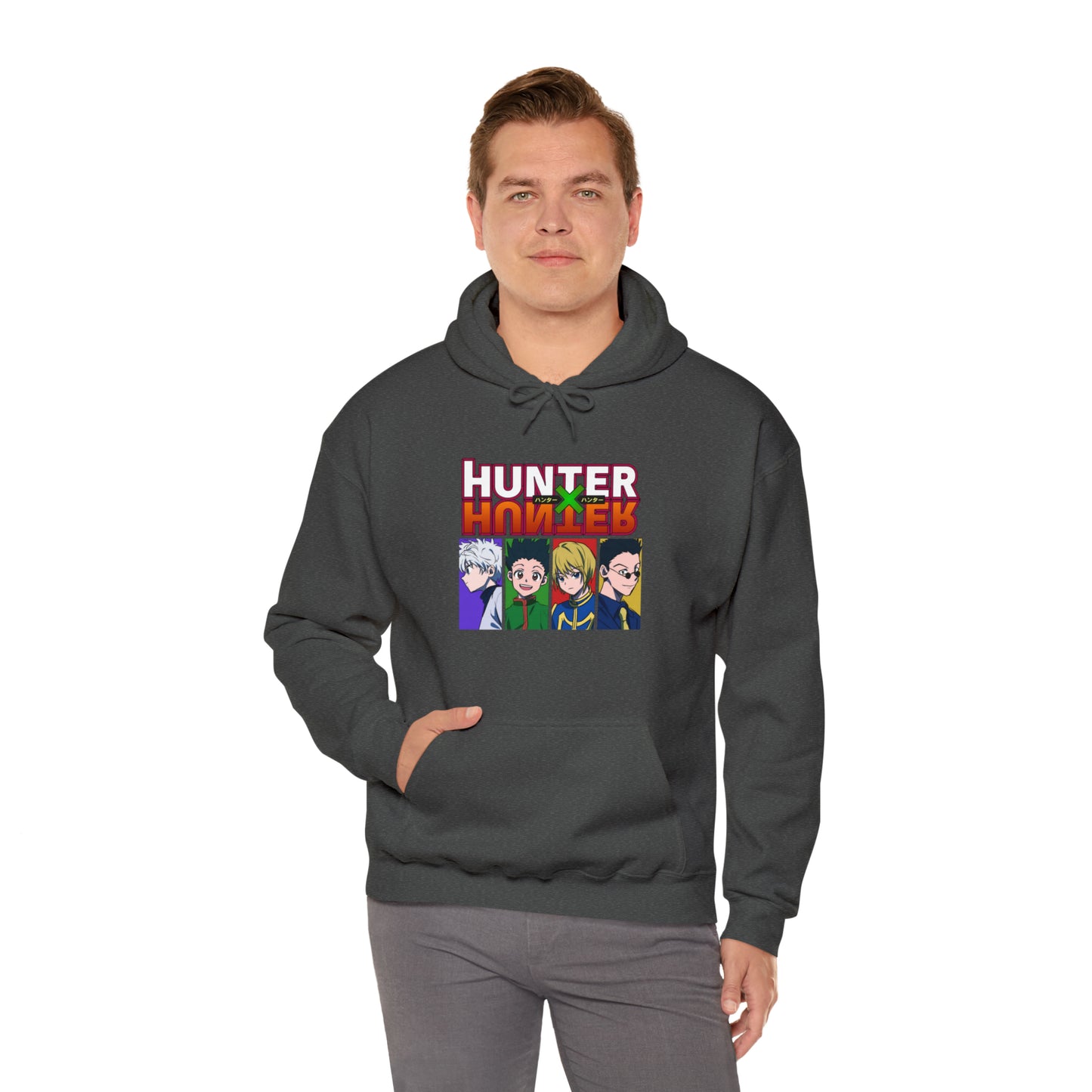 3MLLC | Hunter X Hunter Killua Gon Kurapika Leorio Anime Manga Hoodie Unisex Heavy Blend™ Hooded Sweatshirt