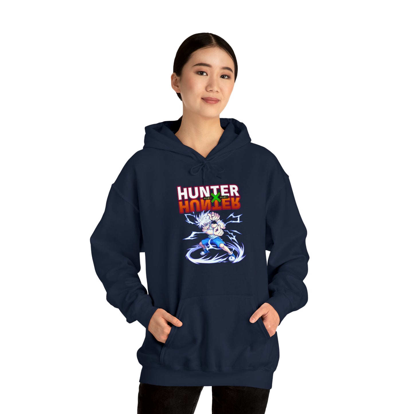3MLLC | Killua Zoldyck Hunter X Hunter Anime Manga Hoodie Unisex Heavy Blend™ Hooded Sweatshirt