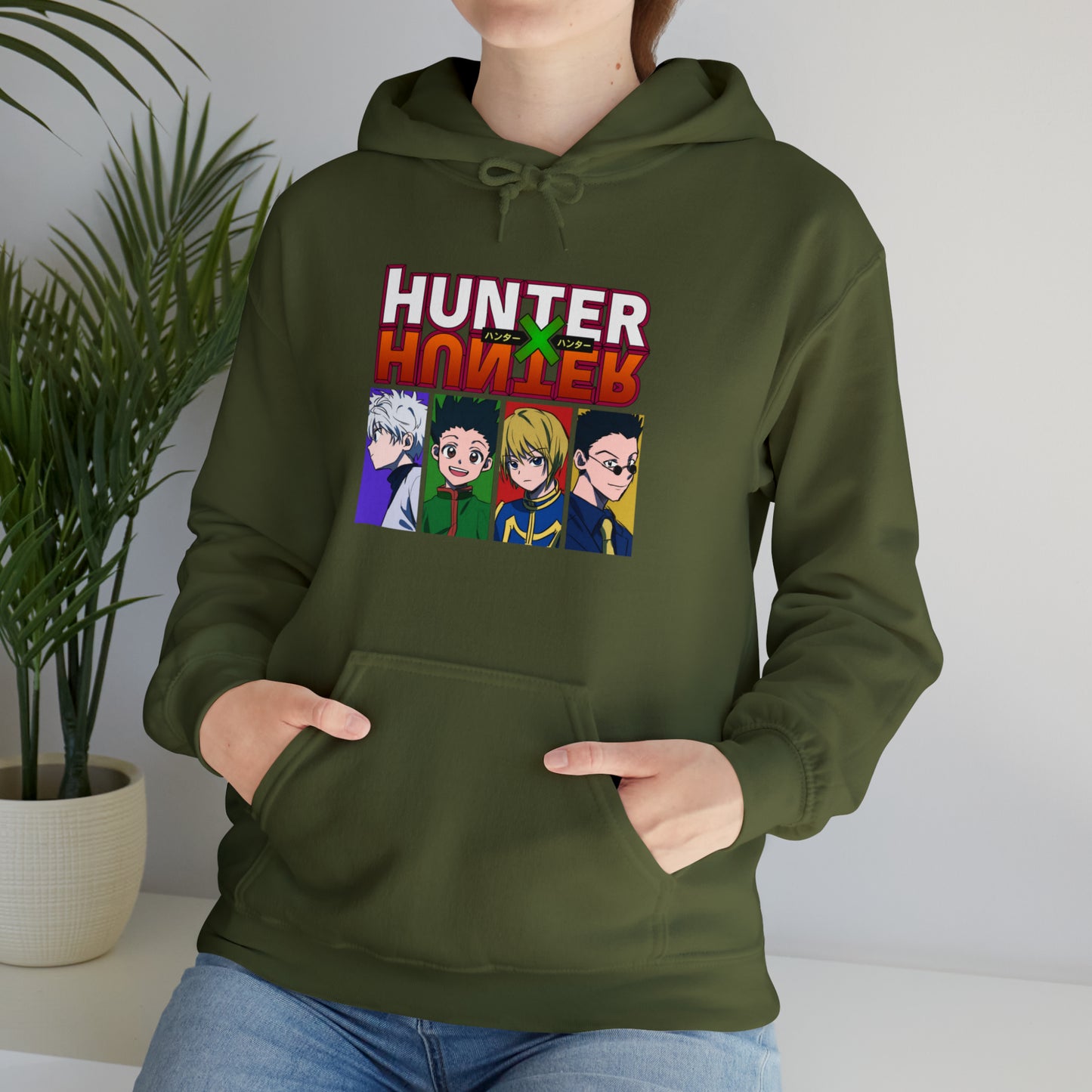 3MLLC | Hunter X Hunter Killua Gon Kurapika Leorio Anime Manga Hoodie Unisex Heavy Blend™ Hooded Sweatshirt