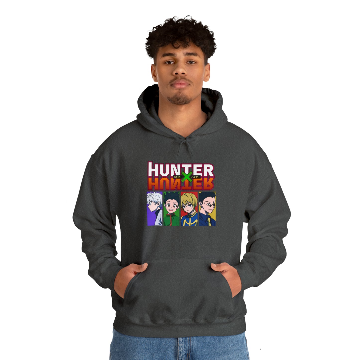 3MLLC | Hunter X Hunter Killua Gon Kurapika Leorio Anime Manga Hoodie Unisex Heavy Blend™ Hooded Sweatshirt