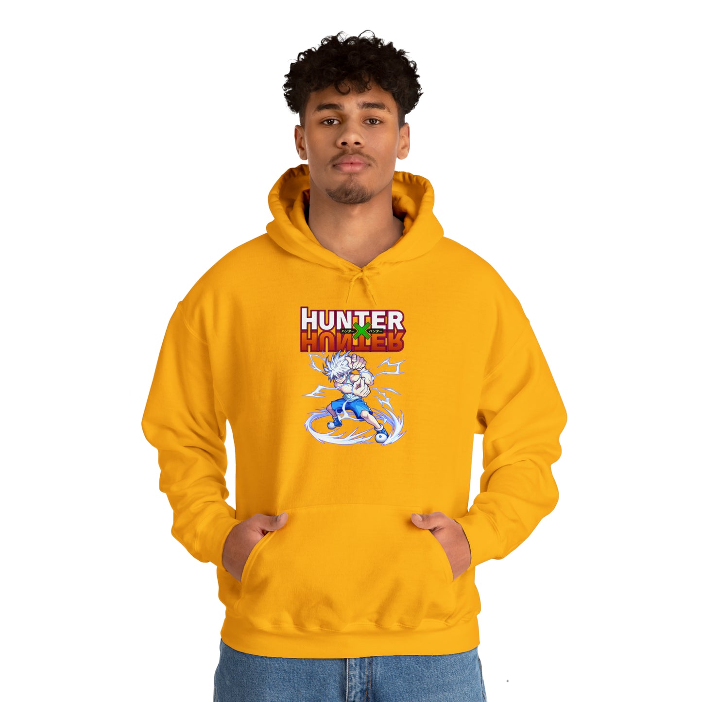 3MLLC | Killua Zoldyck Hunter X Hunter Anime Manga Hoodie Unisex Heavy Blend™ Hooded Sweatshirt