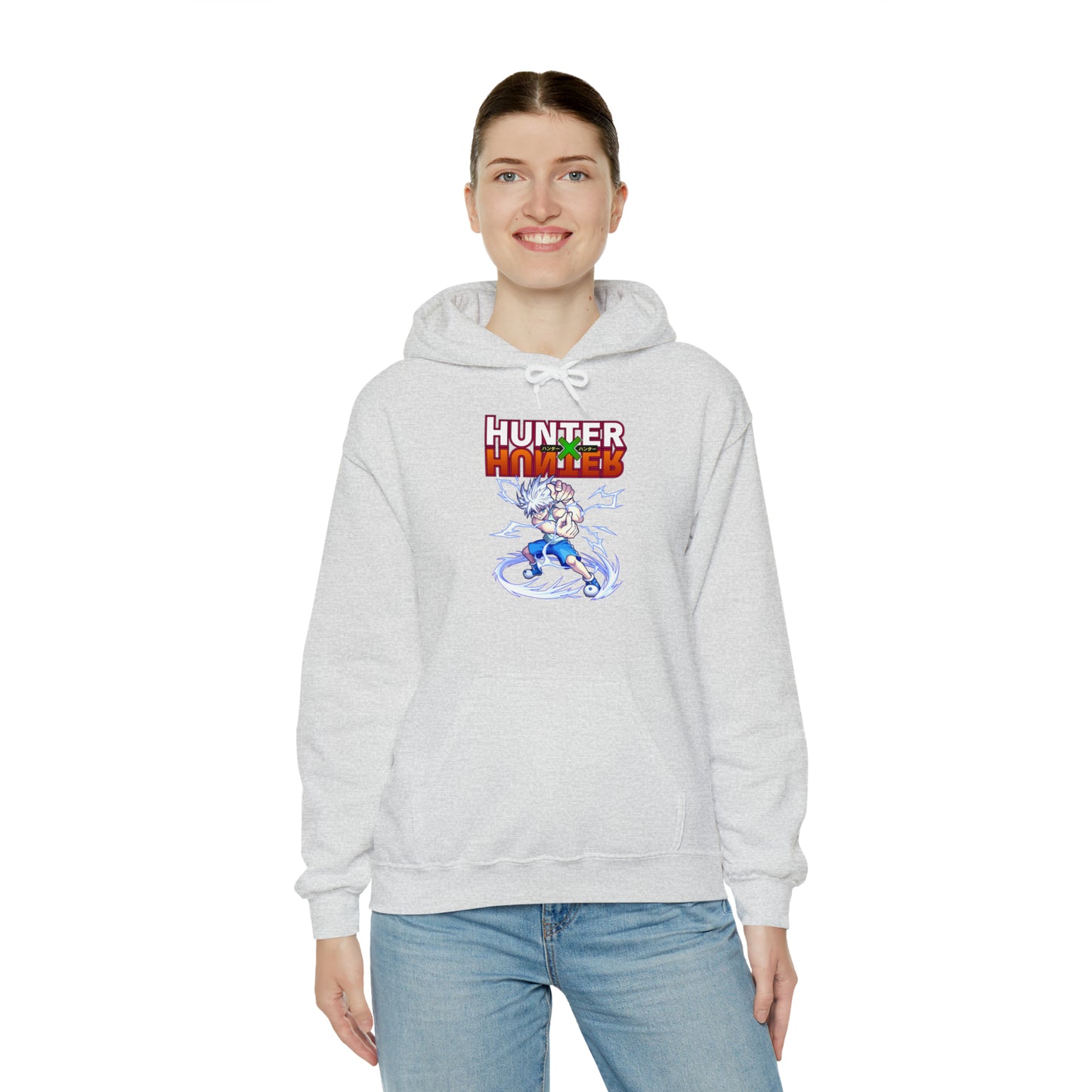 3MLLC | Killua Zoldyck Hunter X Hunter Anime Manga Hoodie Unisex Heavy Blend™ Hooded Sweatshirt