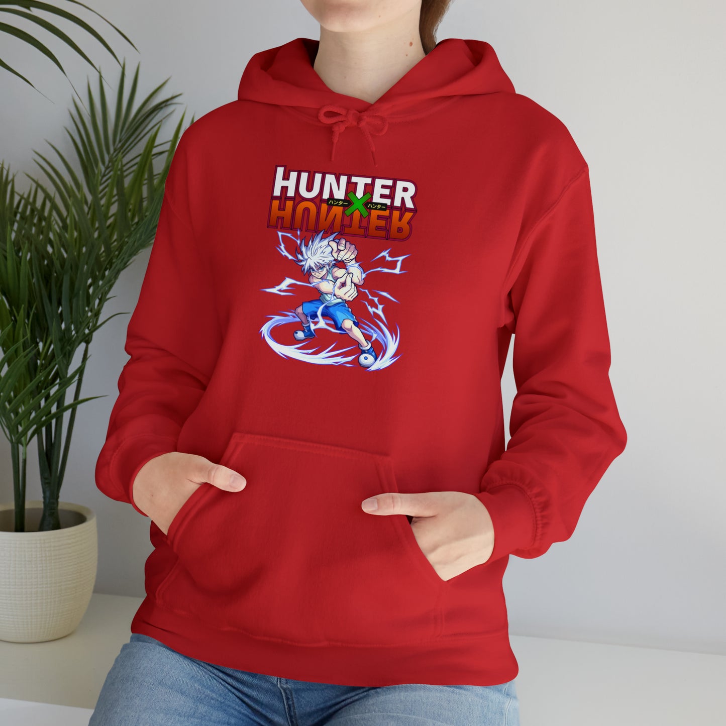 3MLLC | Killua Zoldyck Hunter X Hunter Anime Manga Hoodie Unisex Heavy Blend™ Hooded Sweatshirt