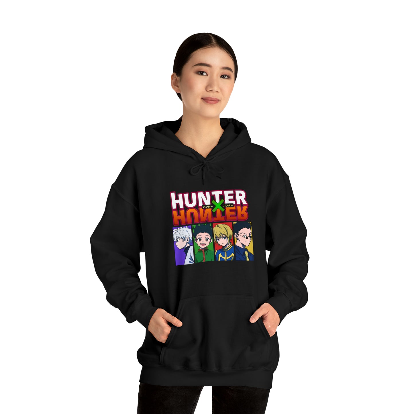3MLLC | Hunter X Hunter Killua Gon Kurapika Leorio Anime Manga Hoodie Unisex Heavy Blend™ Hooded Sweatshirt
