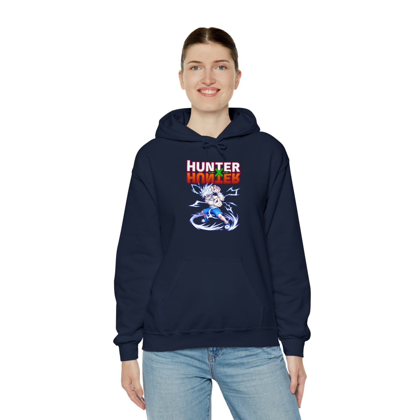 3MLLC | Killua Zoldyck Hunter X Hunter Anime Manga Hoodie Unisex Heavy Blend™ Hooded Sweatshirt