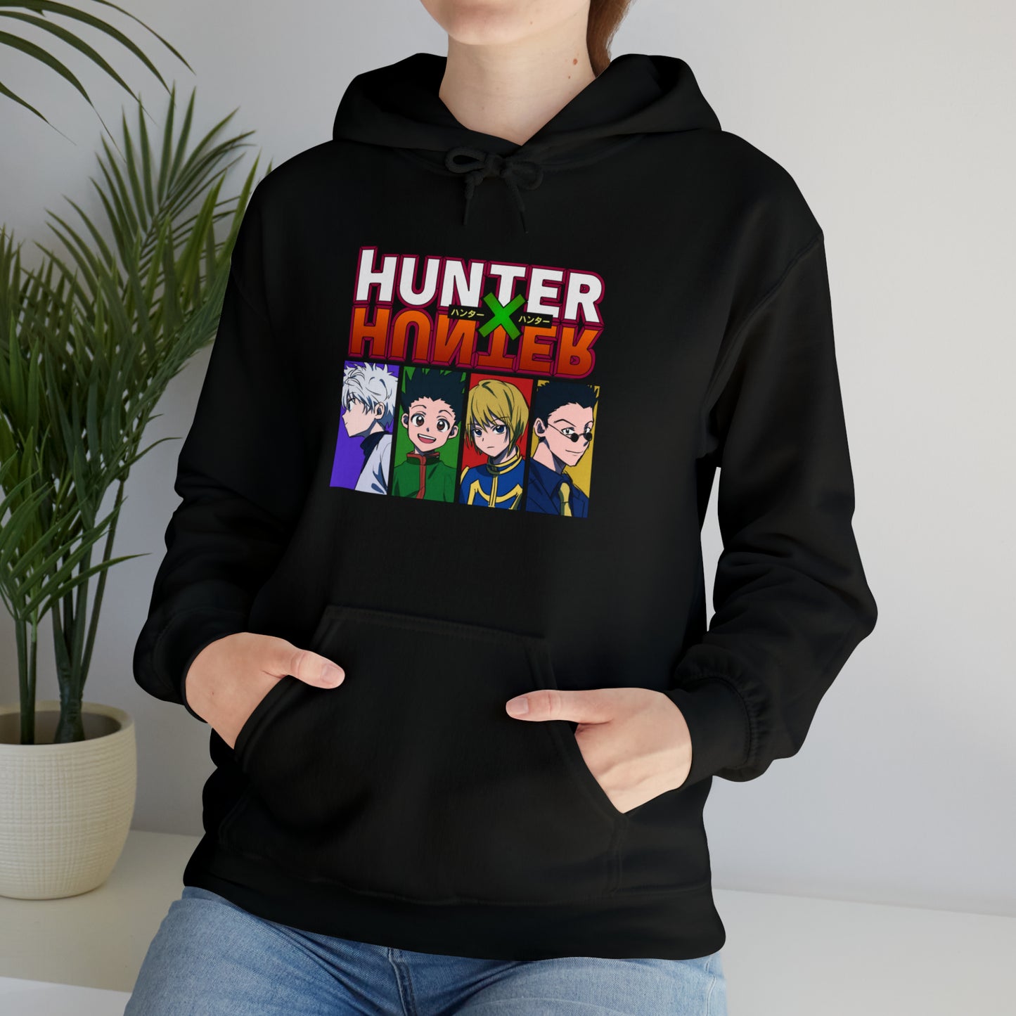 3MLLC | Hunter X Hunter Killua Gon Kurapika Leorio Anime Manga Hoodie Unisex Heavy Blend™ Hooded Sweatshirt