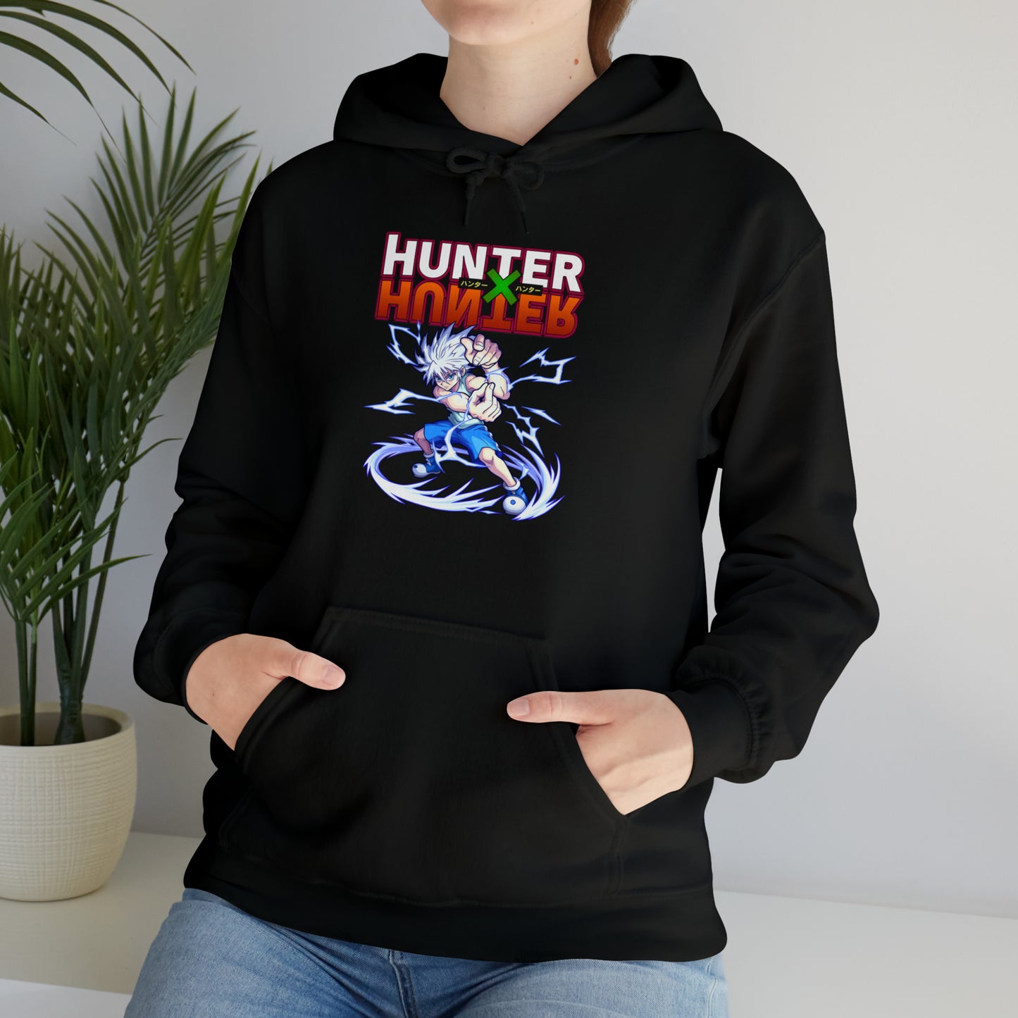 3MLLC | Killua Zoldyck Hunter X Hunter Anime Manga Hoodie Unisex Heavy Blend™ Hooded Sweatshirt