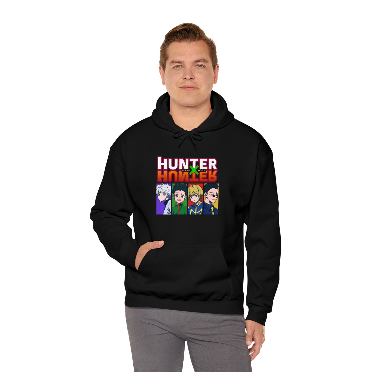 3MLLC | Hunter X Hunter Killua Gon Kurapika Leorio Anime Manga Hoodie Unisex Heavy Blend™ Hooded Sweatshirt