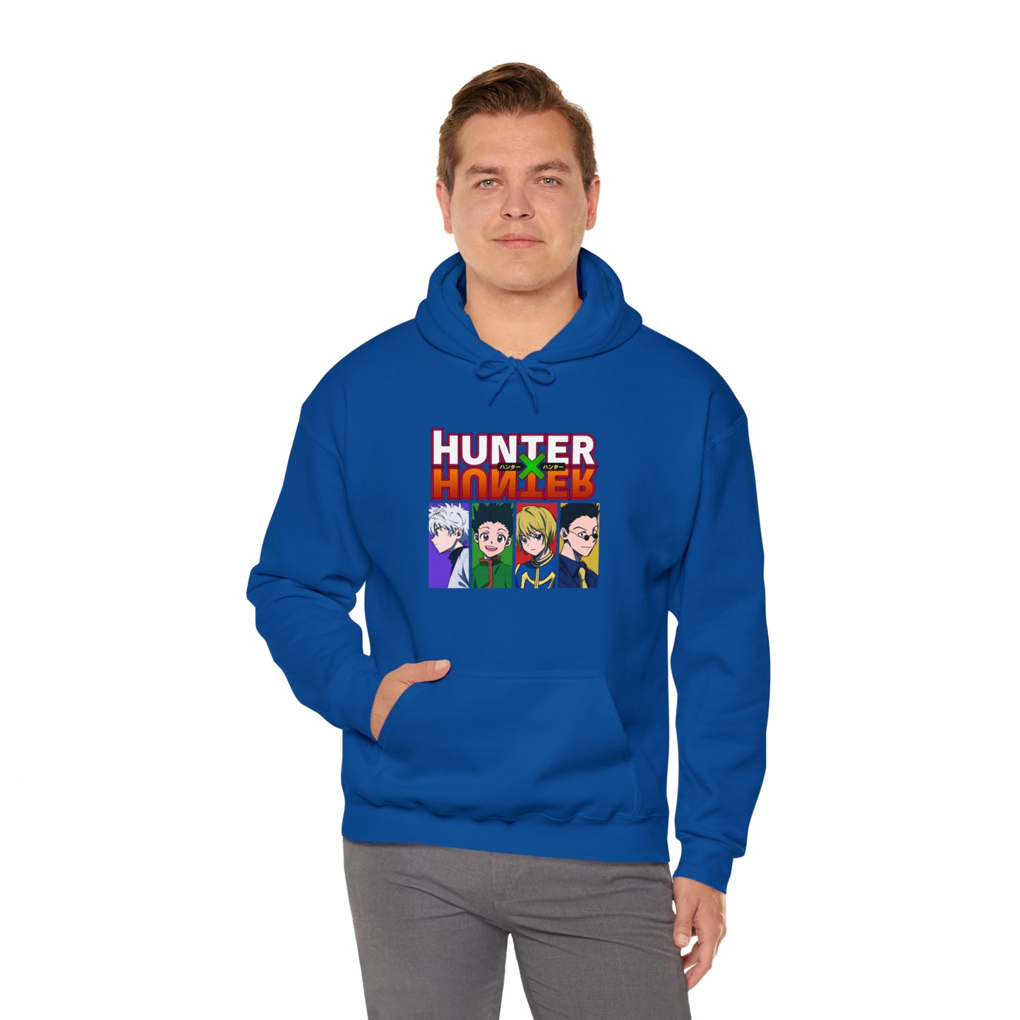 3MLLC | Hunter X Hunter Killua Gon Kurapika Leorio Anime Manga Hoodie Unisex Heavy Blend™ Hooded Sweatshirt