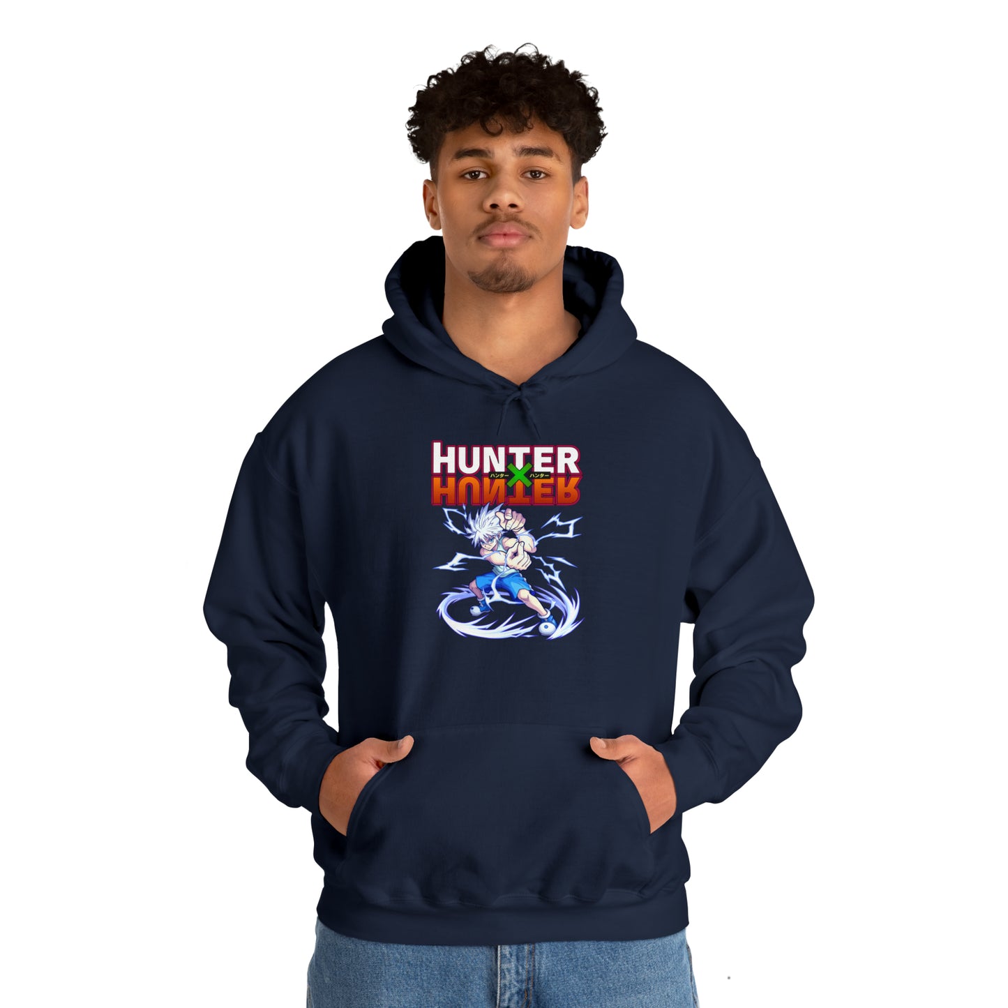 3MLLC | Killua Zoldyck Hunter X Hunter Anime Manga Hoodie Unisex Heavy Blend™ Hooded Sweatshirt