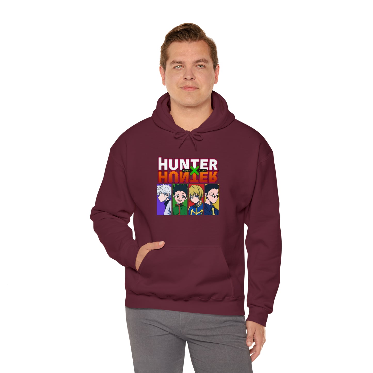 3MLLC | Hunter X Hunter Killua Gon Kurapika Leorio Anime Manga Hoodie Unisex Heavy Blend™ Hooded Sweatshirt