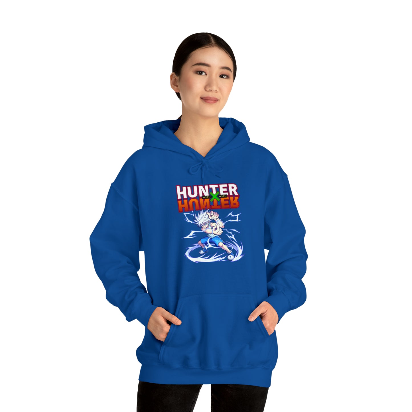 3MLLC | Killua Zoldyck Hunter X Hunter Anime Manga Hoodie Unisex Heavy Blend™ Hooded Sweatshirt