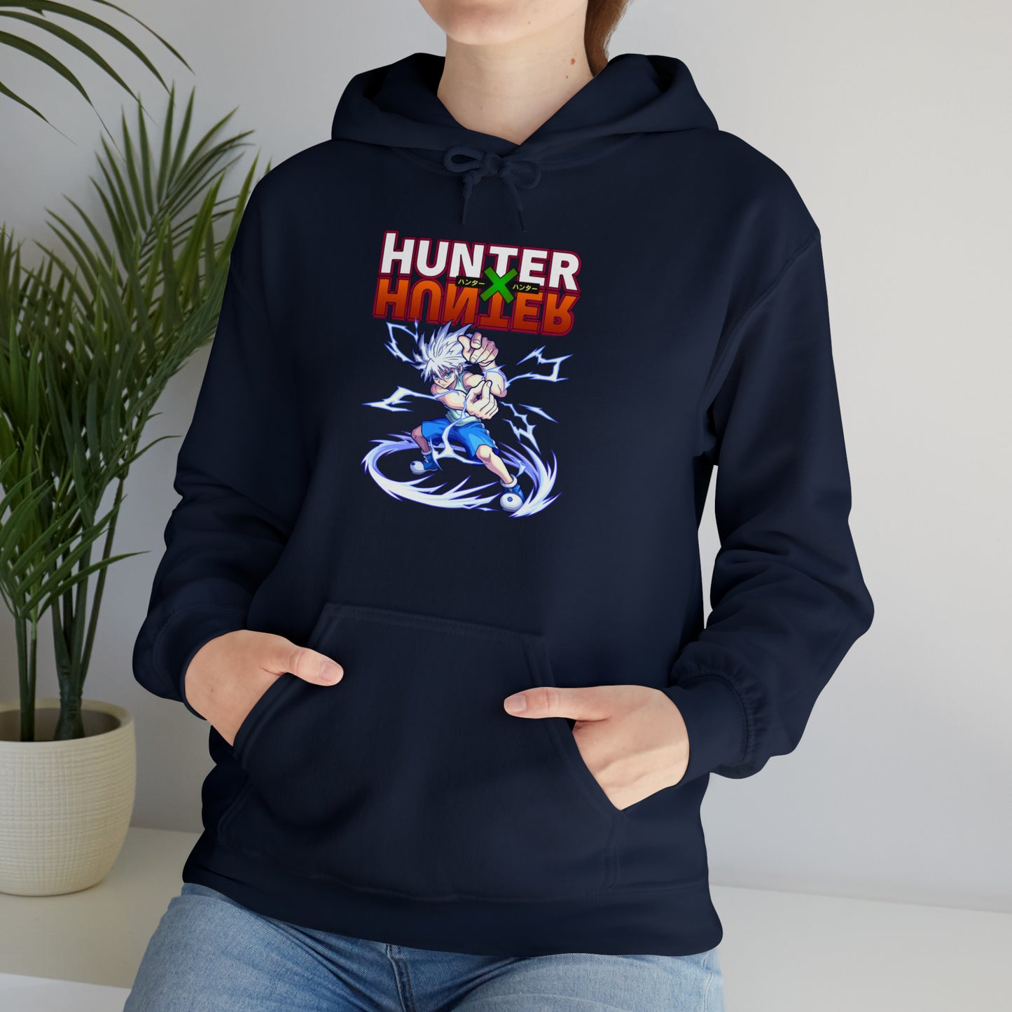 3MLLC | Killua Zoldyck Hunter X Hunter Anime Manga Hoodie Unisex Heavy Blend™ Hooded Sweatshirt