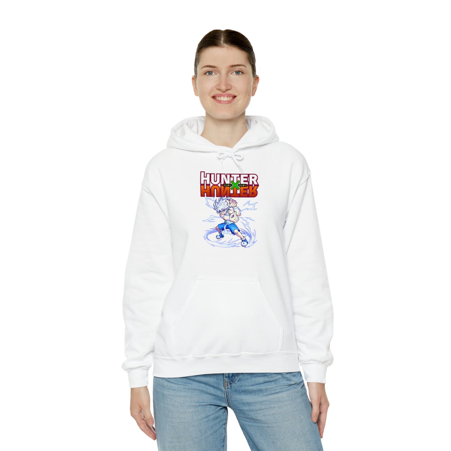 3MLLC | Killua Zoldyck Hunter X Hunter Anime Manga Hoodie Unisex Heavy Blend™ Hooded Sweatshirt