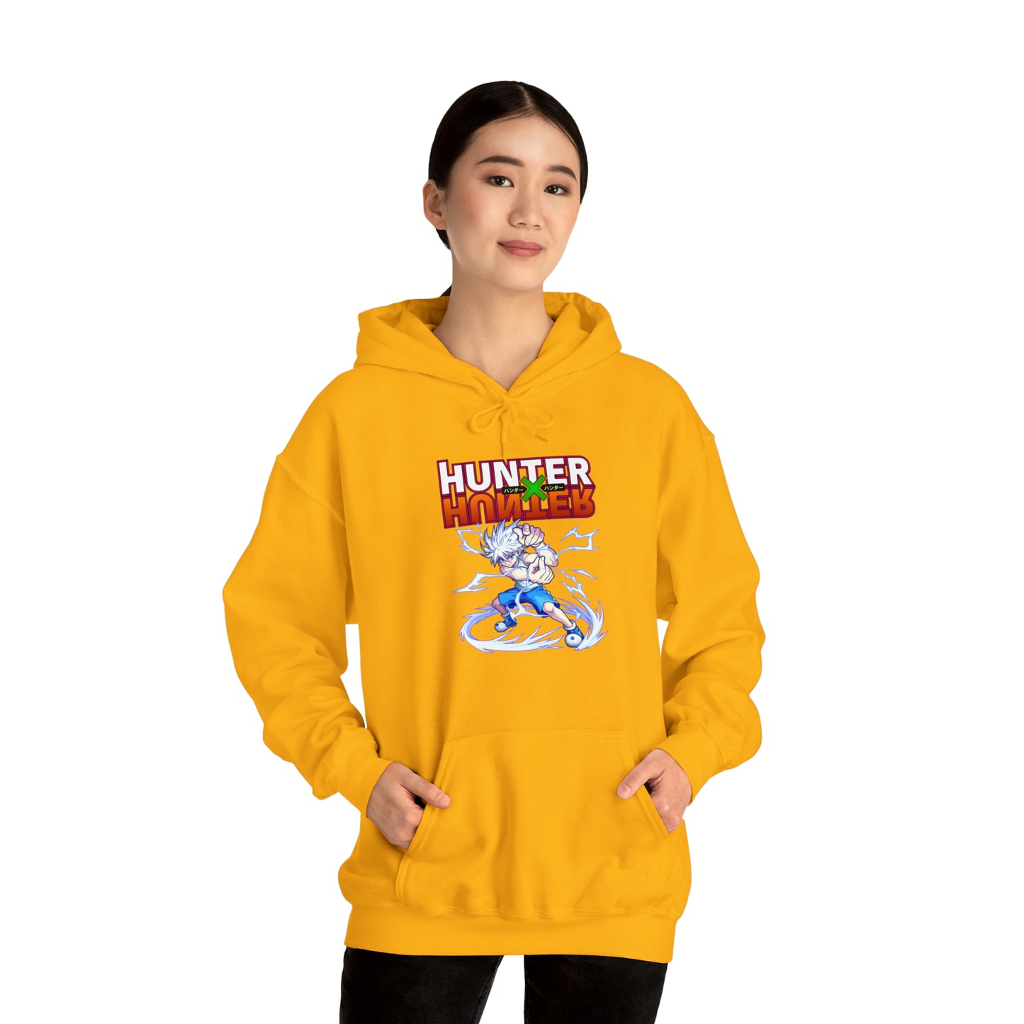 3MLLC | Killua Zoldyck Hunter X Hunter Anime Manga Hoodie Unisex Heavy Blend™ Hooded Sweatshirt