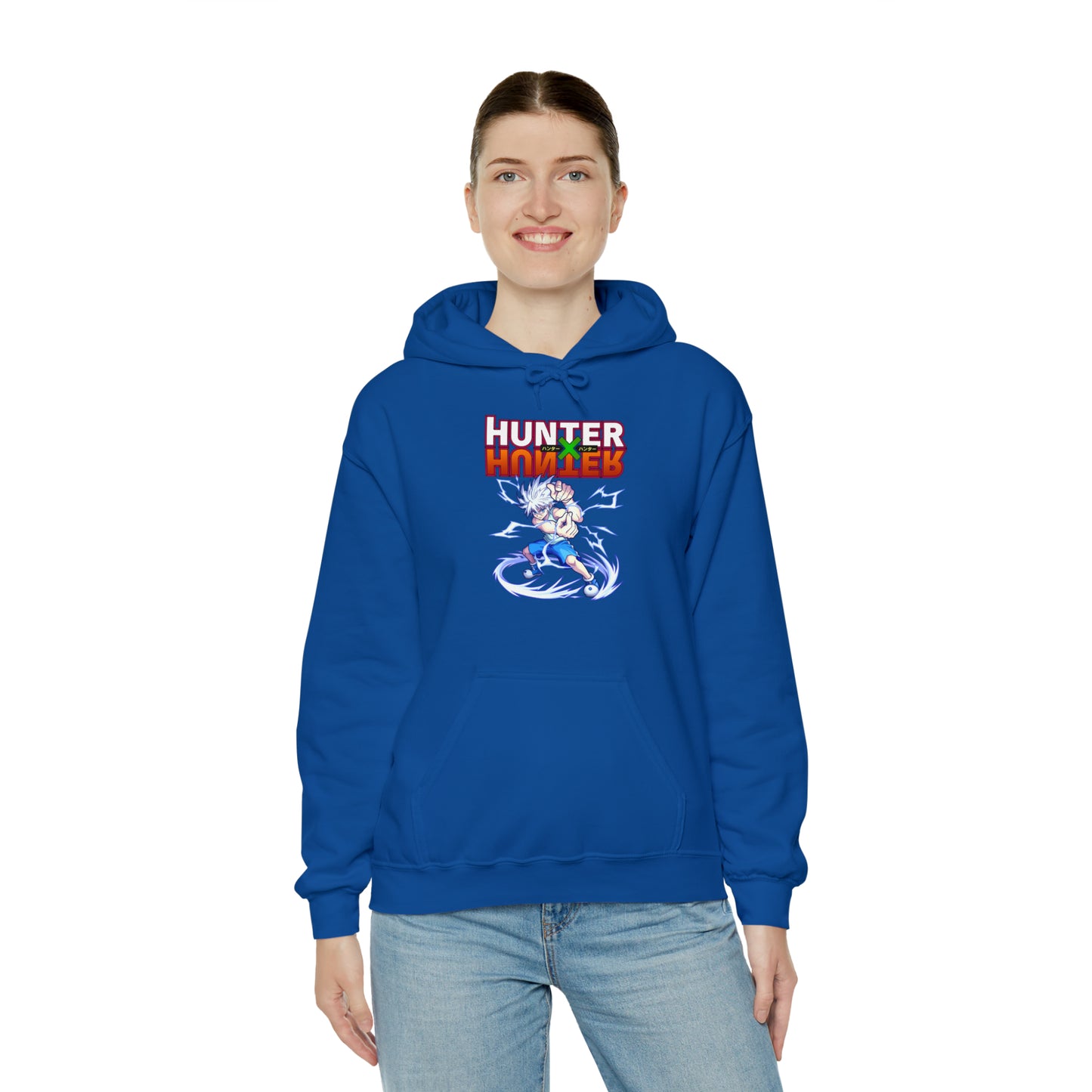 3MLLC | Killua Zoldyck Hunter X Hunter Anime Manga Hoodie Unisex Heavy Blend™ Hooded Sweatshirt